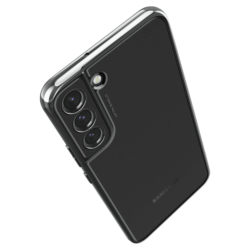 Spigen Optik Crystal Soft TPU Back Cover for SAMSUNG Galaxy S22+ 5G (Tactile Buttons, Chrome Gray)_6