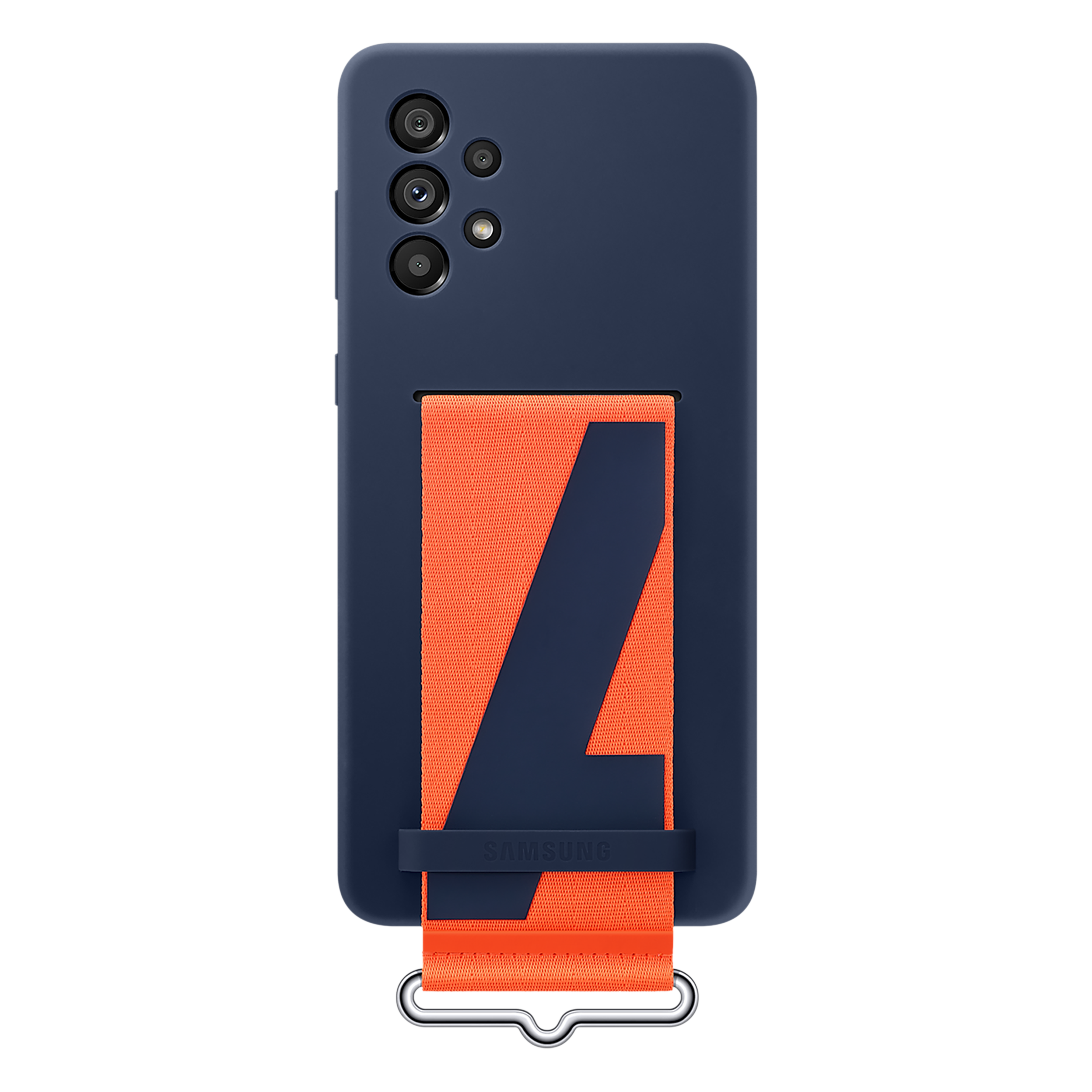 SAMSUNG Soft Silicone Hybrid Cover for SAMSUNG Galaxy A73 5G (Handheld Strap, Navy) SAMSUNG Soft Silicone Hybrid Cover for SAMSUNG Galaxy A73 5G (Handheld Strap, Navy)_1