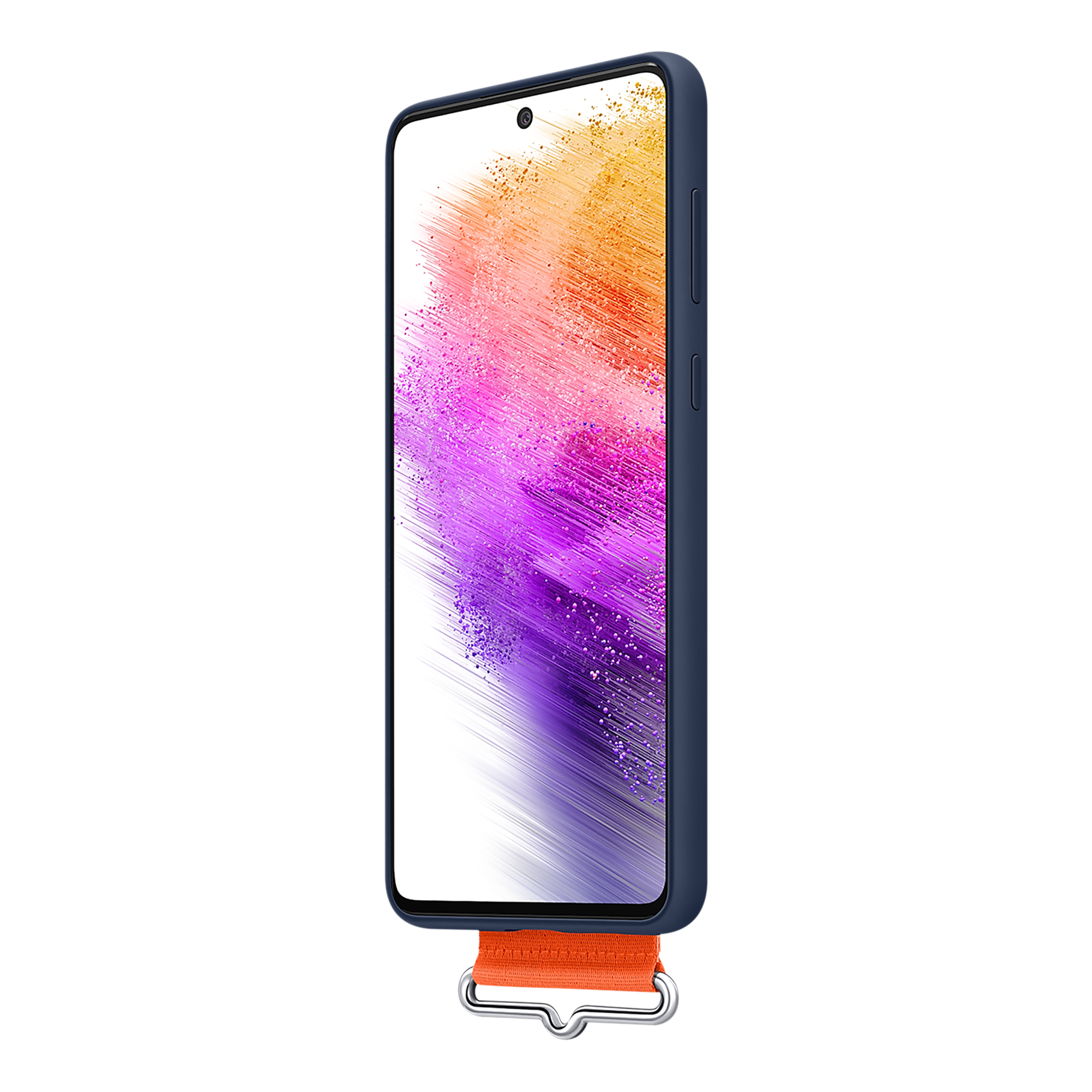 SAMSUNG Soft Silicone Hybrid Cover for SAMSUNG Galaxy A73 5G (Handheld Strap, Navy) SAMSUNG Soft Silicone Hybrid Cover for SAMSUNG Galaxy A73 5G (Handheld Strap, Navy)_8