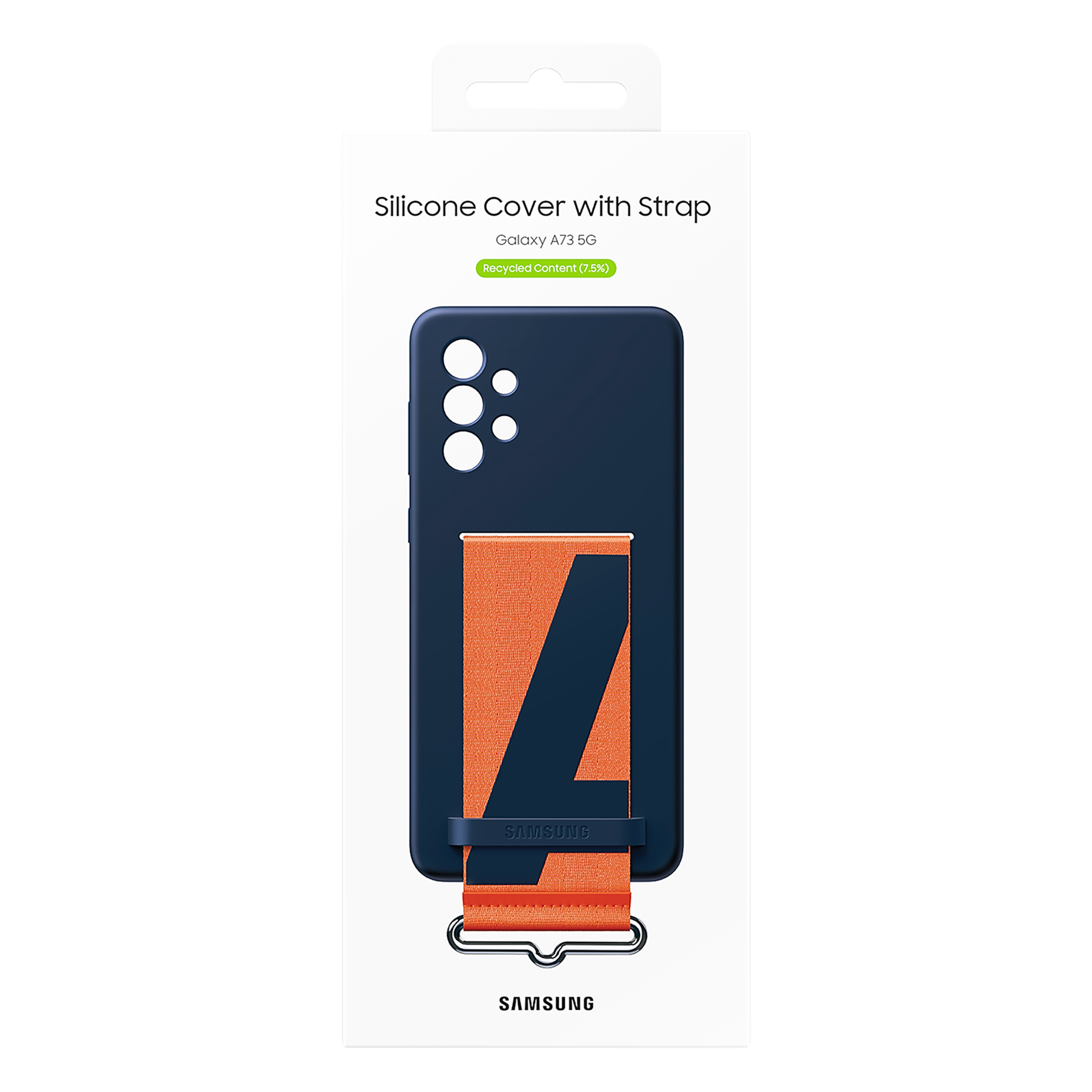 SAMSUNG Soft Silicone Hybrid Cover for SAMSUNG Galaxy A73 5G (Handheld Strap, Navy) SAMSUNG Soft Silicone Hybrid Cover for SAMSUNG Galaxy A73 5G (Handheld Strap, Navy)_9
