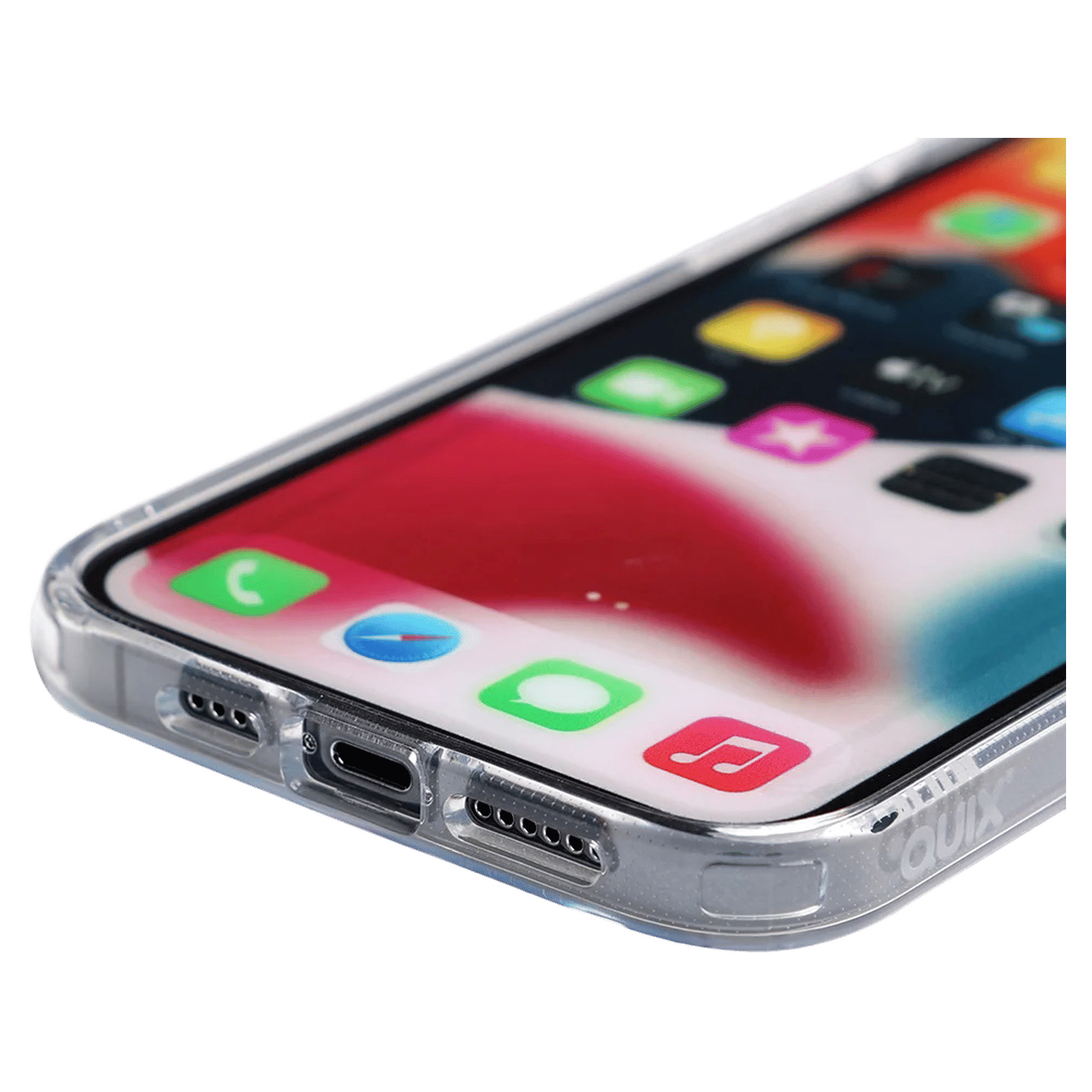 Quix TPU Back Cover for Apple iPhone 13 Pro Max (Wireless Charging Support, Transparent) Quix TPU Back Cover for Apple iPhone 13 Pro Max (Wireless Charging Support, Transparent)_4