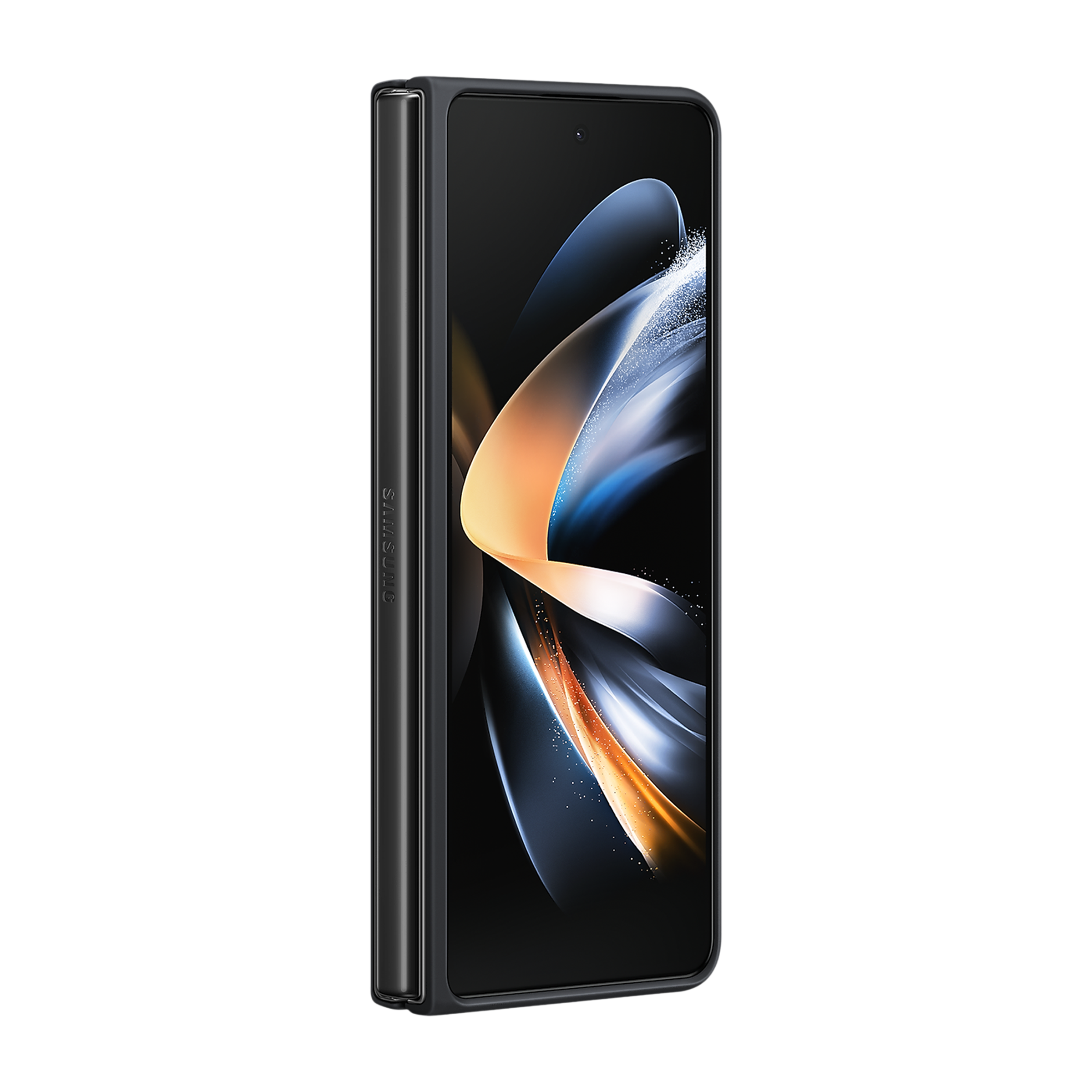SAMSUNG Slim Soft UL-Certified Recycled Back Cover for SAMSUNG Galaxy Z Fold4 (All Around Edge Protection, Black)_8