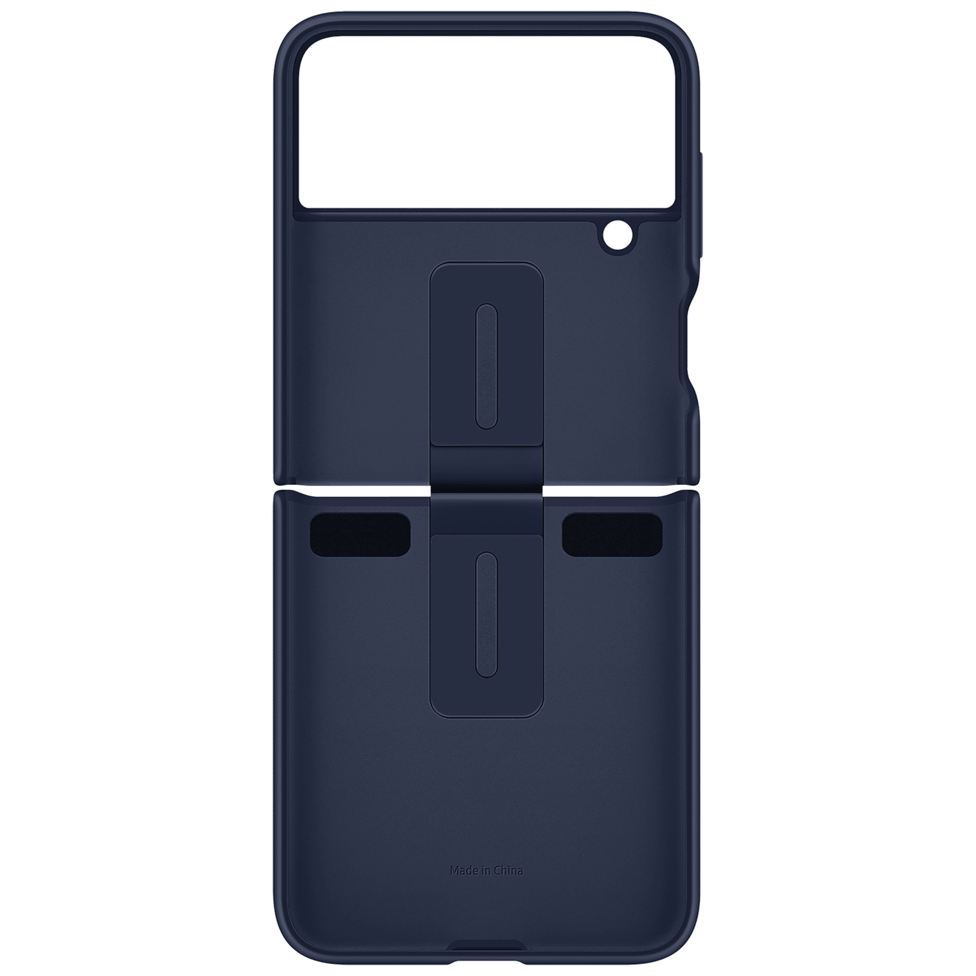 SAMSUNG Soft Silicone Back Cover for SAMSUNG Galaxy Z Flip4 (With Backside Ring, Navy) SAMSUNG Soft Silicone Back Cover for SAMSUNG Galaxy Z Flip4 (With Backside Ring, Navy)_3