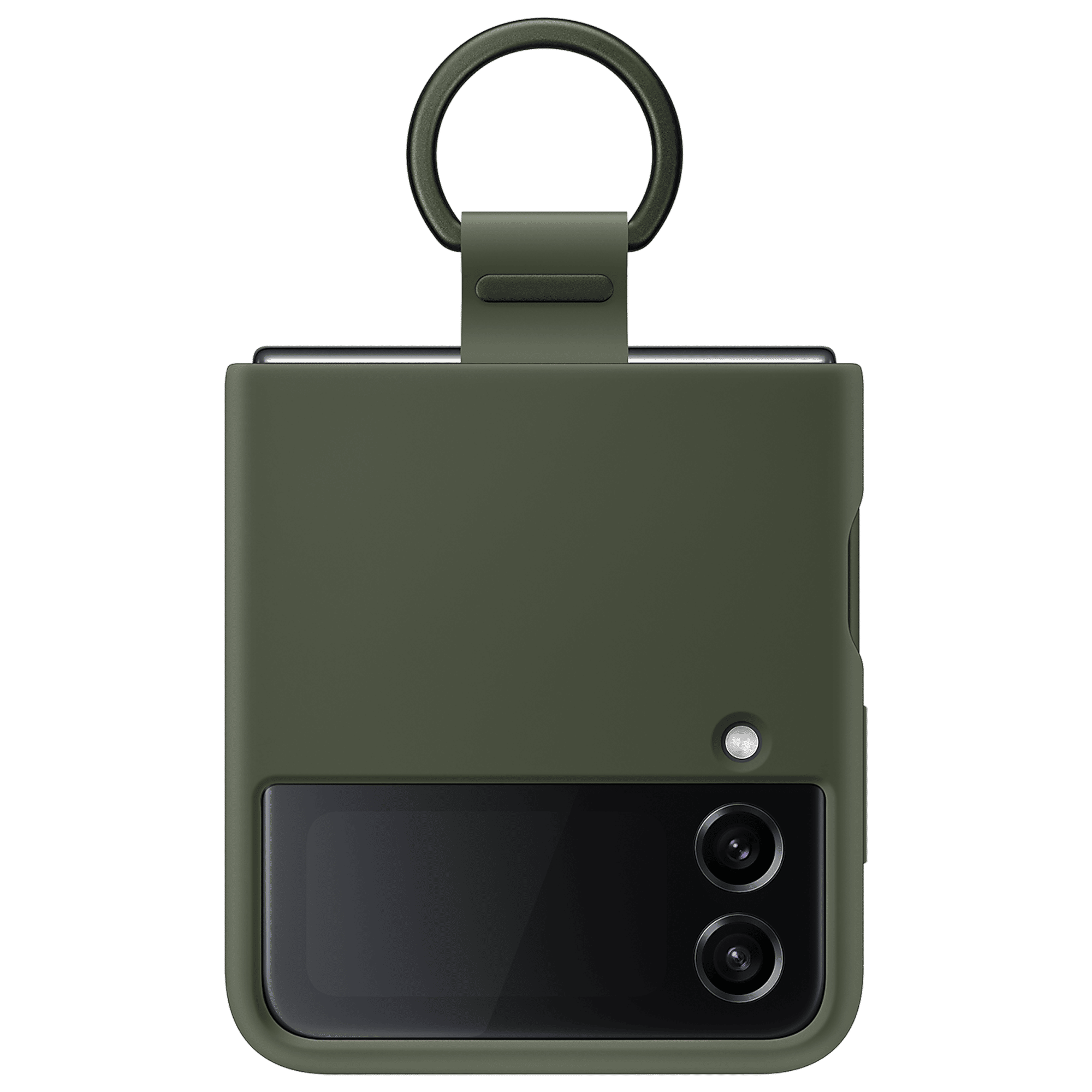 SAMSUNG Soft Silicone Back Cover for SAMSUNG Galaxy Z Flip4 (With Backside Ring, Khaki) SAMSUNG Soft Silicone Back Cover for SAMSUNG Galaxy Z Flip4 (With Backside Ring, Khaki)_5