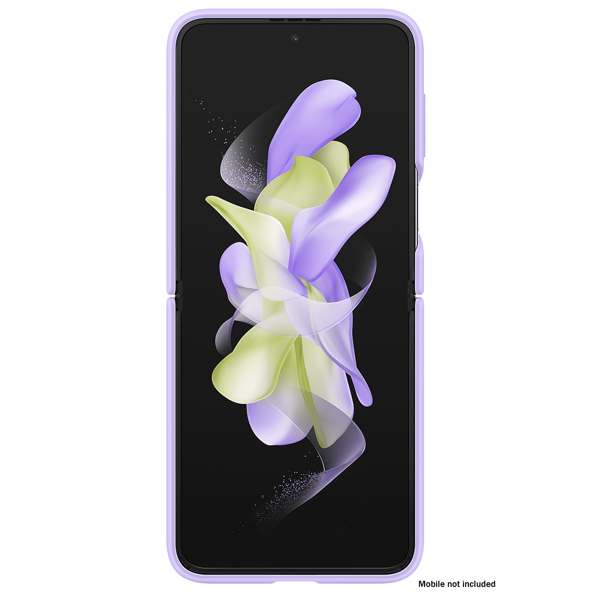 SAMSUNG Soft Silicone Back Cover for SAMSUNG Galaxy Z Flip4 (With Backside Ring, Bora Purple)_8