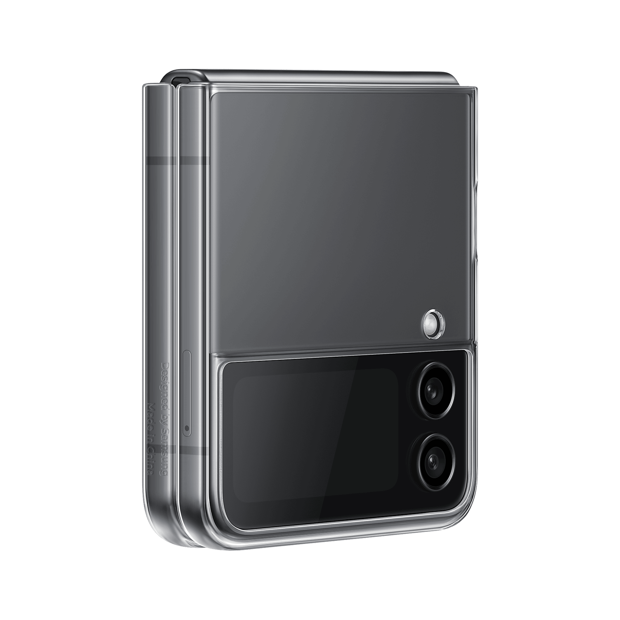SAMSUNG UL-Certified Recycled Back Cover for SAMSUNG Galaxy Z Flip4 (Ultra Thin Profile, Transparent)_4