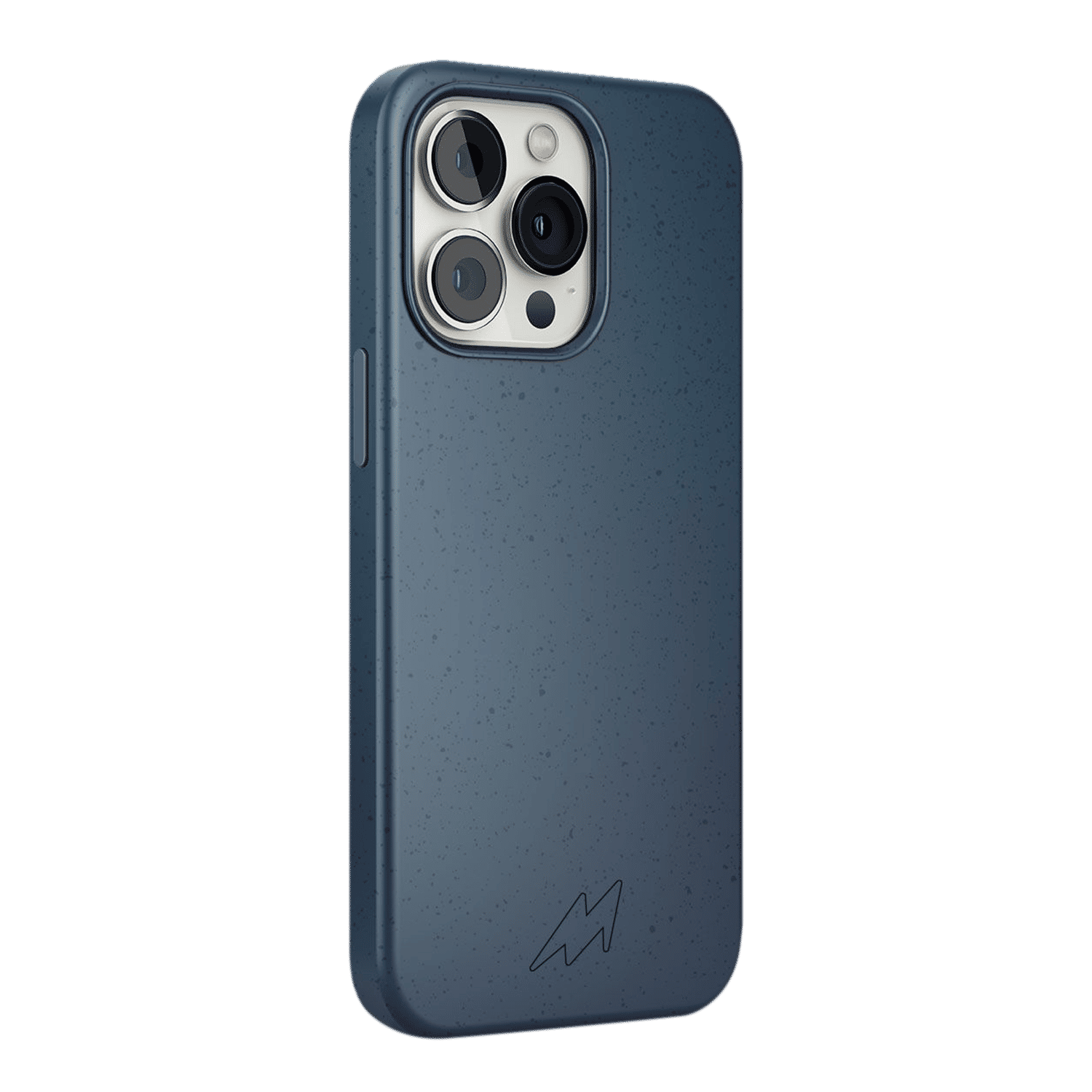 Macmerise Eco-ver Soft Bamboo & Starch Based Material Back Cover for Apple iPhone 14 Pro Max (Supports Wireless Charging, Aegean Blue)_3