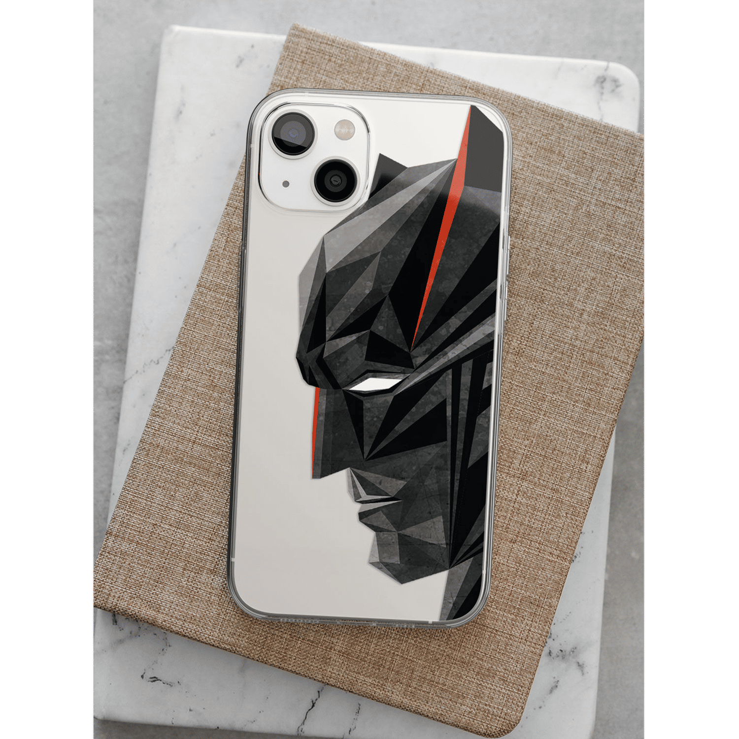 Macmerise Batman Geometric Liquid Silicone Back Cover for Apple iPhone 14 Plus (Supports Wireless Charging, Multi Color)_7
