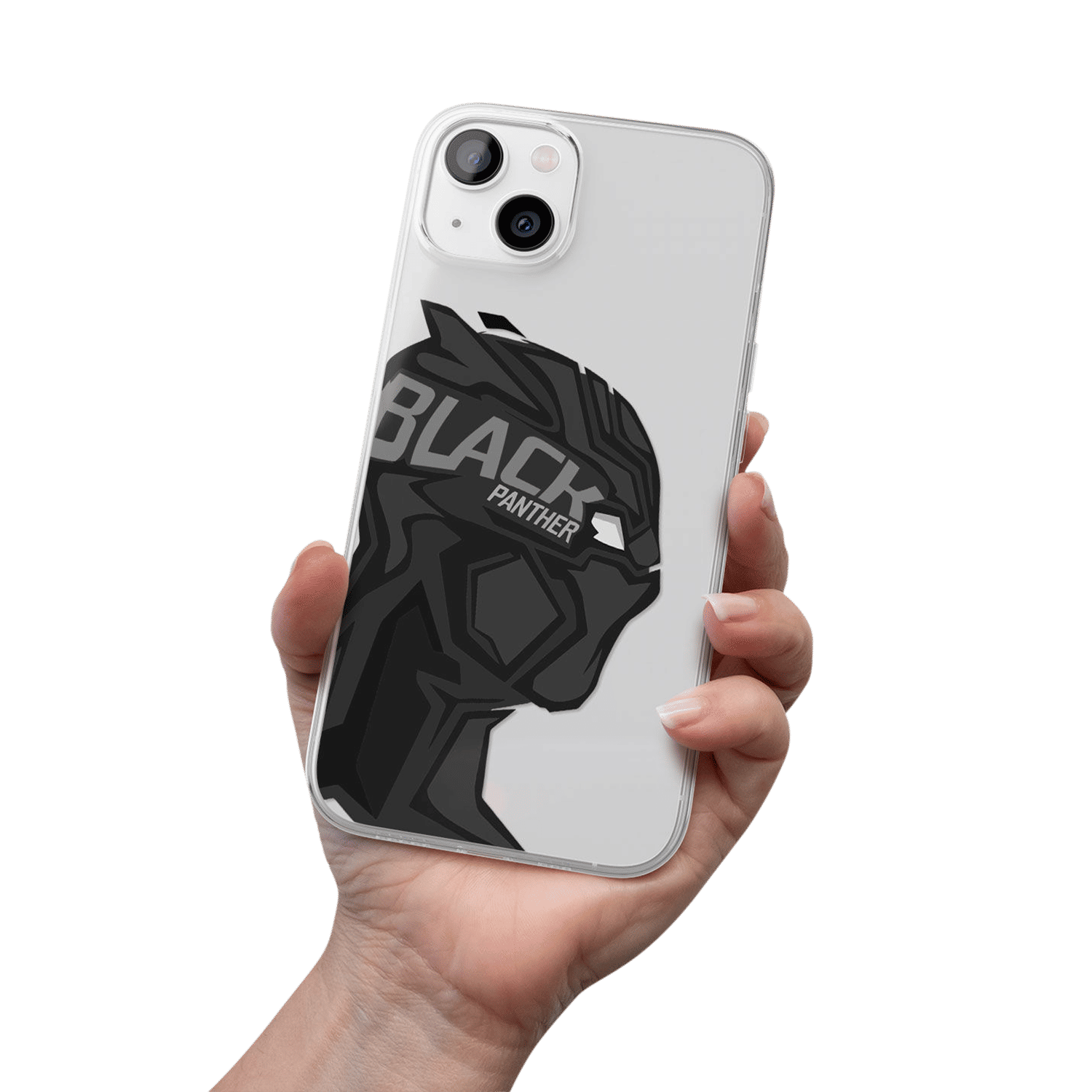 Macmerise Black Panther Art Silicone Back Cover for Apple iPhone 14 (Supports Wireless Charging, Multi Color)_5