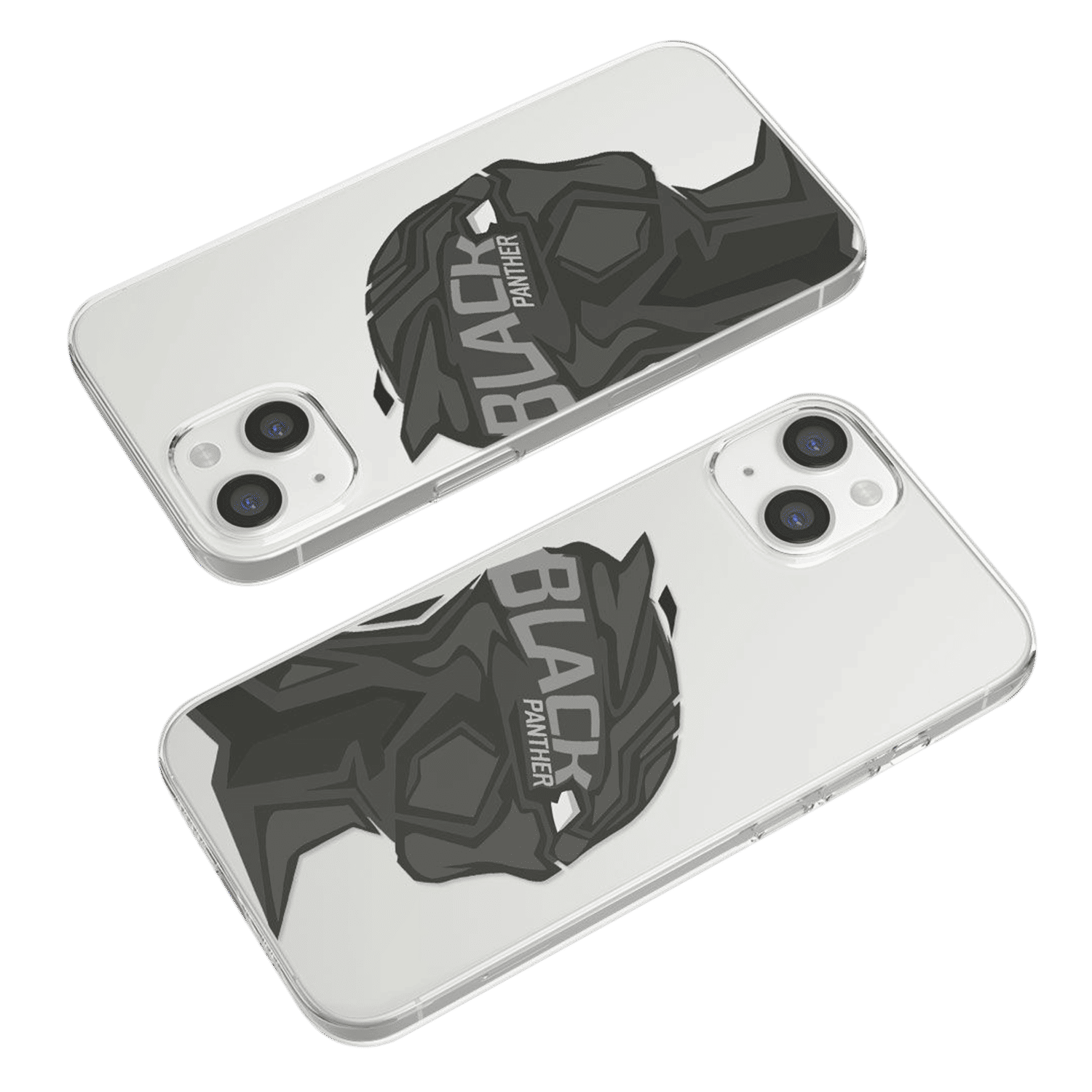 Macmerise Black Panther Art Silicone Back Cover for Apple iPhone 14 (Supports Wireless Charging, Multi Color)_6