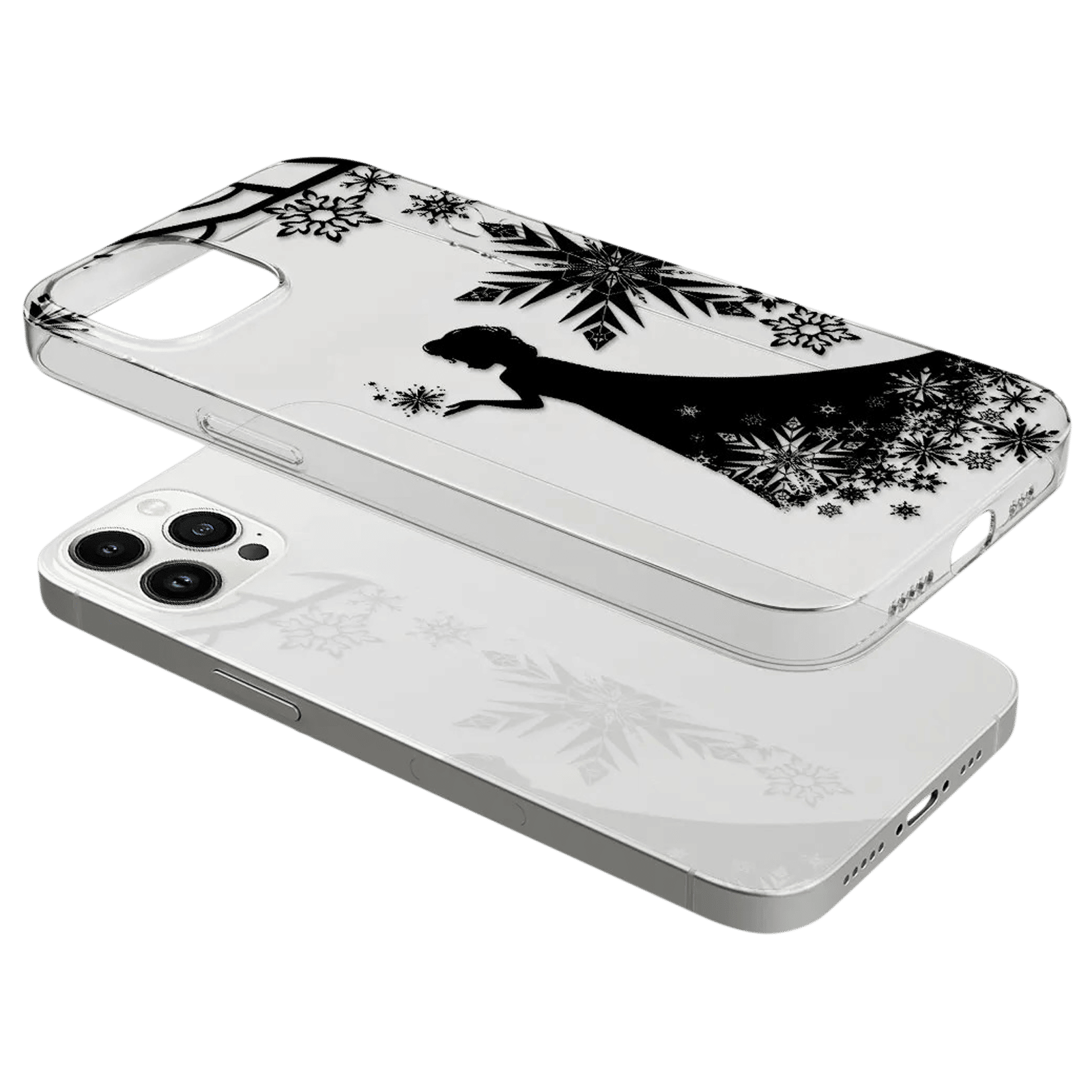 Macmerise Elsa Silhouette Silicone Back Cover for Apple iPhone 14 Pro Max (Supports Wireless Charging, Multi Color)_10