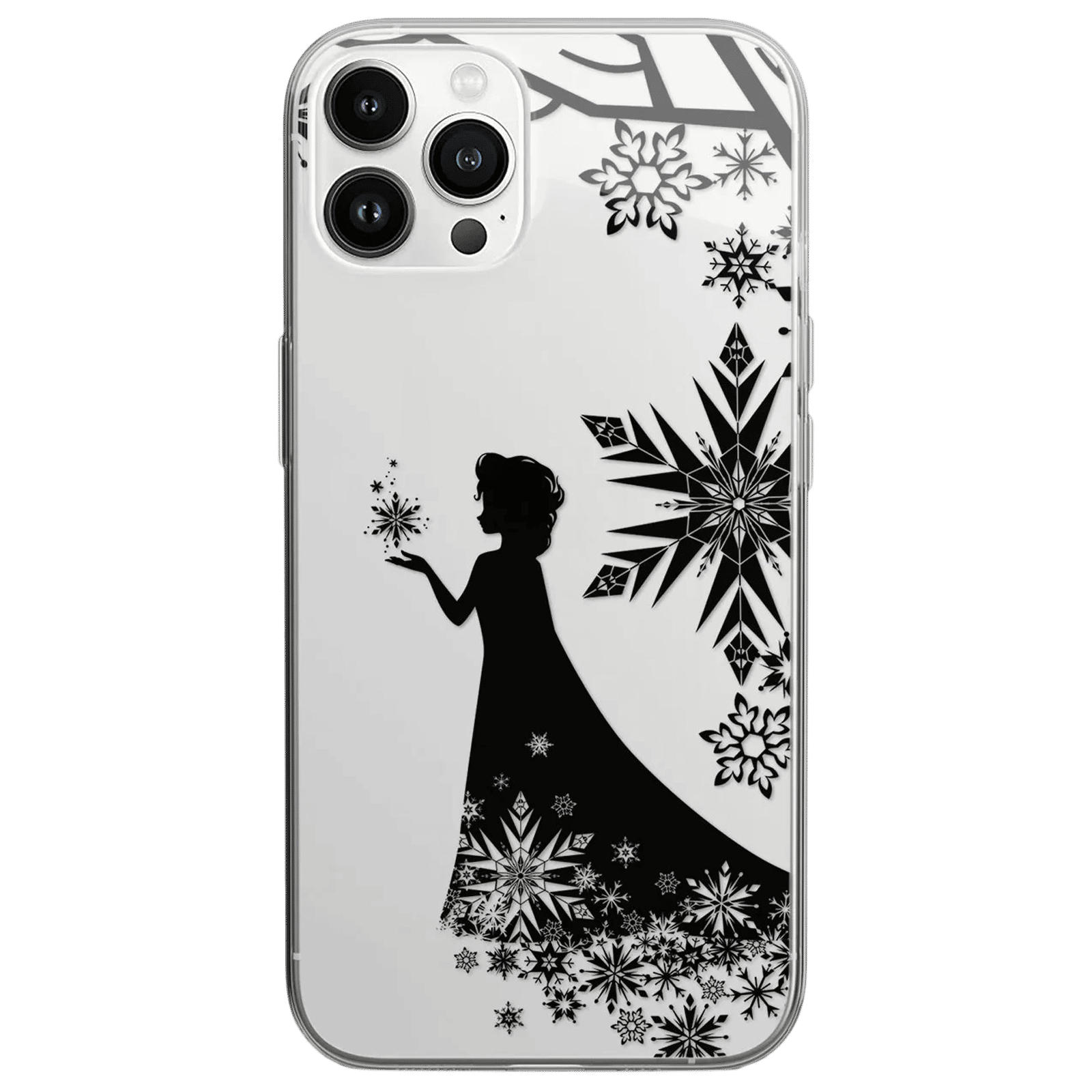 Macmerise Elsa Silhouette Silicone Back Cover for Apple iPhone 14 Pro Max (Supports Wireless Charging, Multi Color)_3
