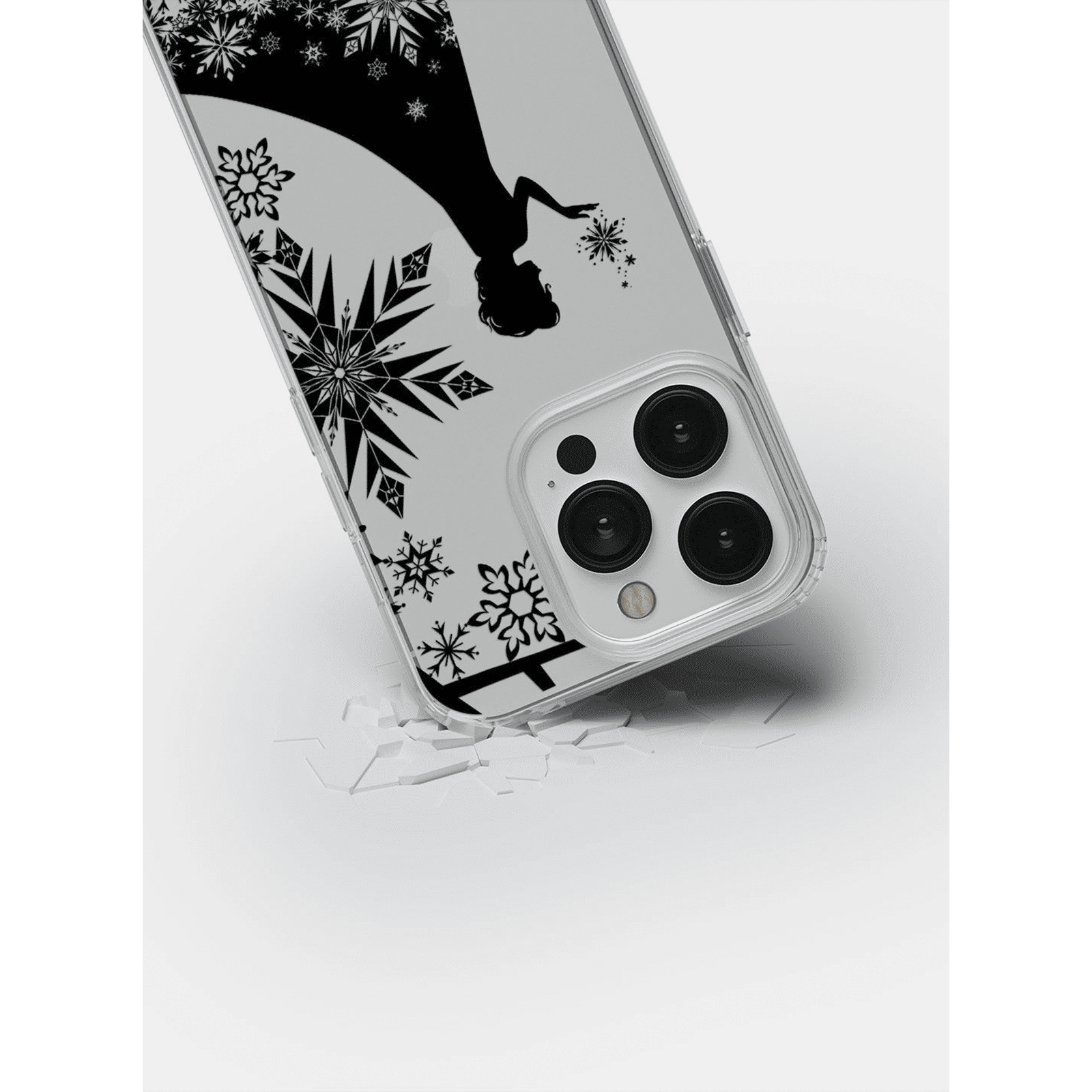 Macmerise Elsa Silhouette Silicone Back Cover for Apple iPhone 14 Pro Max (Supports Wireless Charging, Multi Color)_7