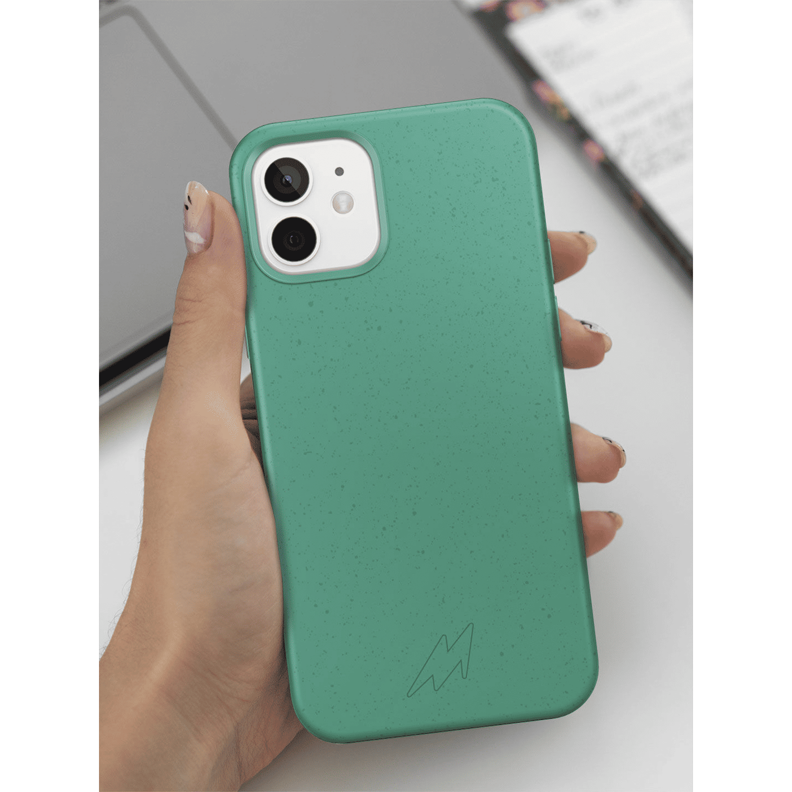 Macmerise Eco-ver Soft Bamboo & Starch Based Material Back Cover for Apple iPhone 14 Pro (Supports Wireless Charging, Mint Green) Macmerise Eco-ver Soft Bamboo & Starch Based Material Back Cover for Apple iPhone 14 Pro (Supports Wireless Charging, Mint Green)_5
