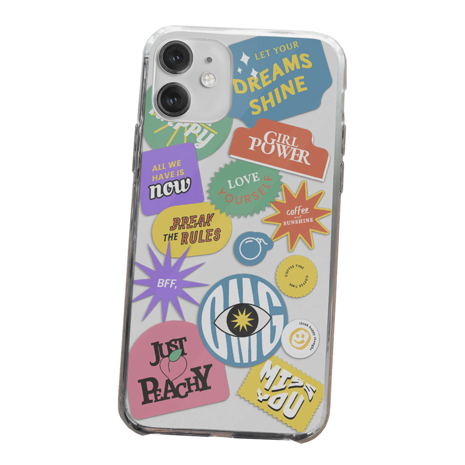 Macmerise SK Sassy Girl Silicone Back Cover for Apple iPhone 14 (Supports Wireless Charging, Multi Color)_8