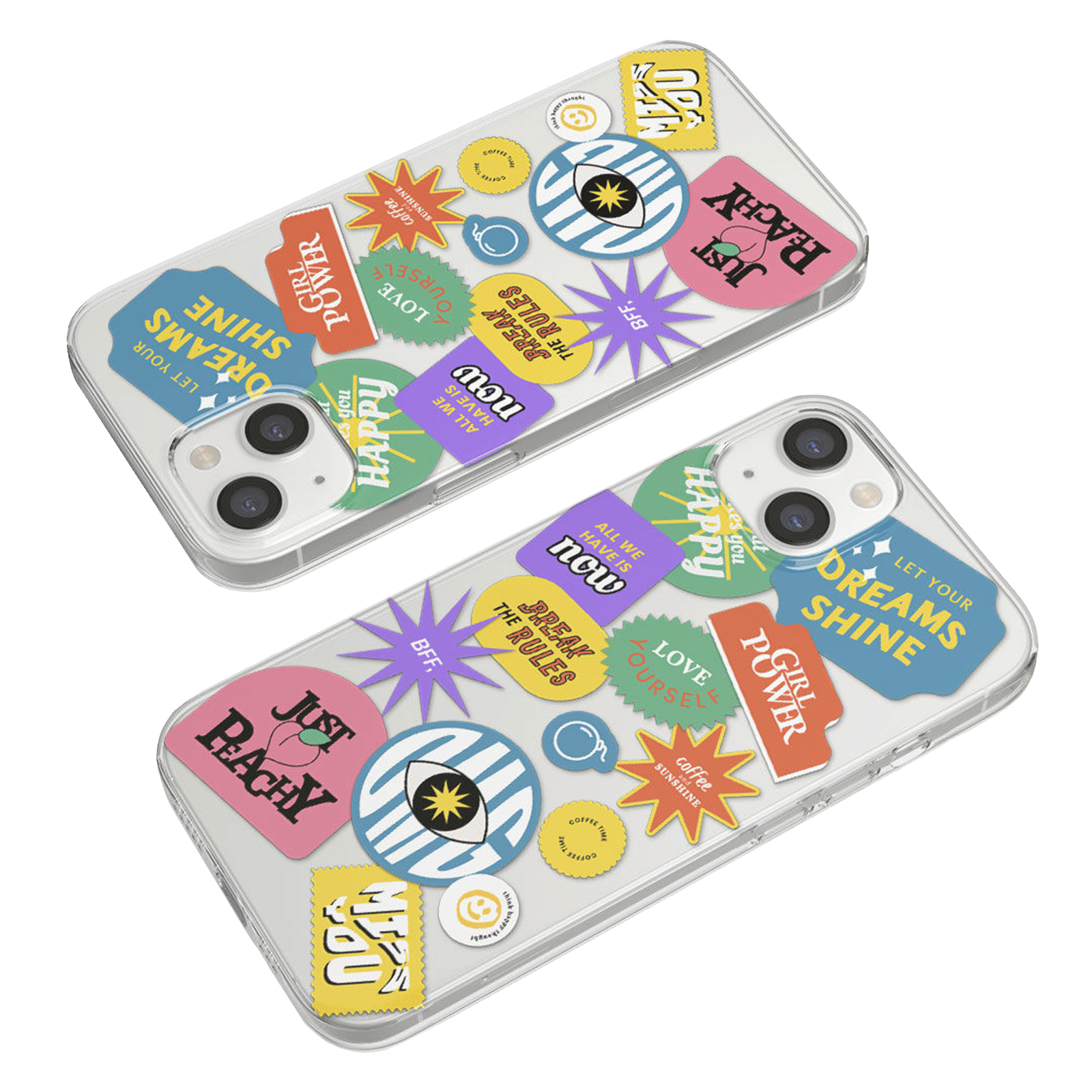Macmerise SK Sassy Girl Silicone Back Cover for Apple iPhone 14 (Supports Wireless Charging, Multi Color)_9