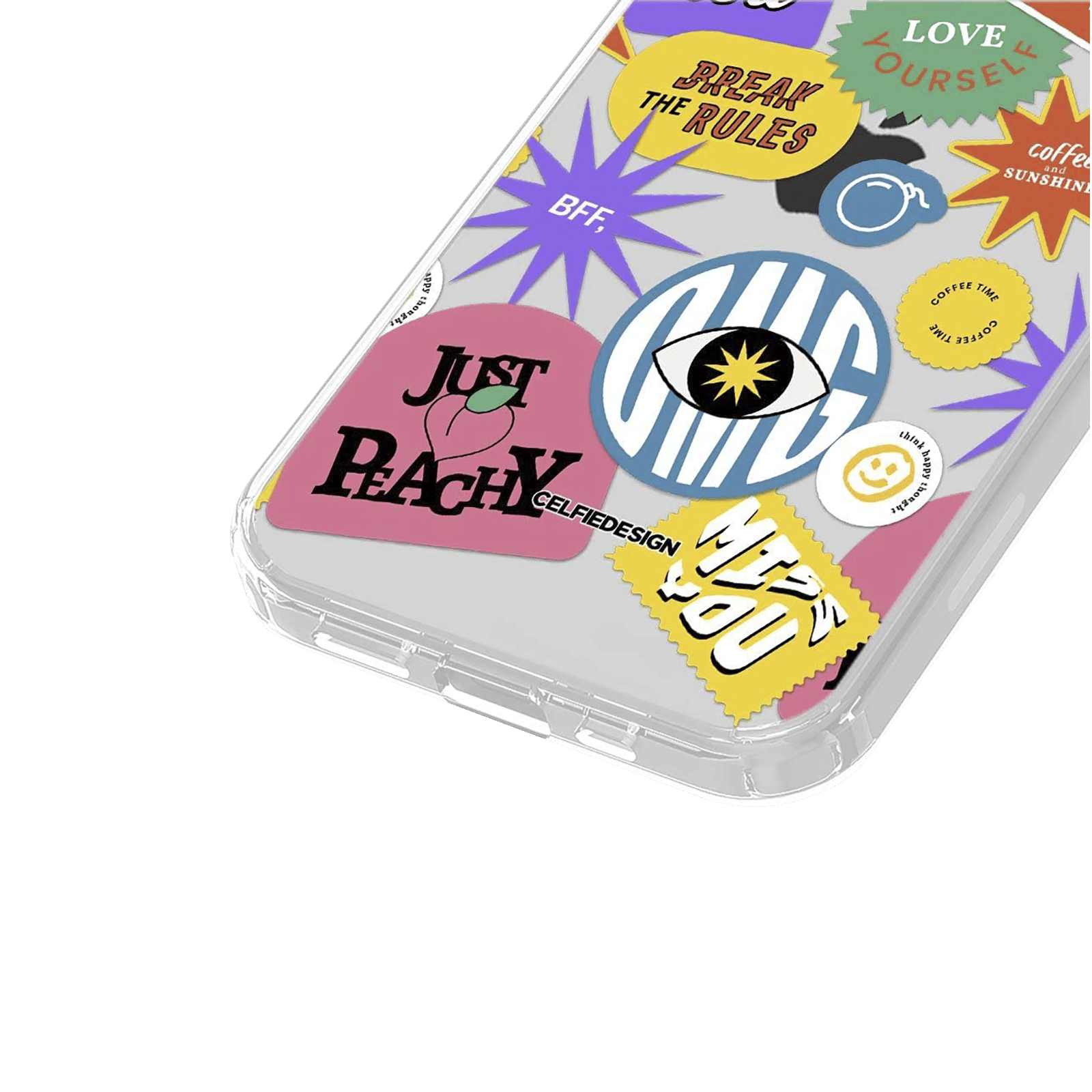 Macmerise SK Sassy Girl Silicone Back Cover for Apple iPhone 14 (Supports Wireless Charging, Multi Color)_5