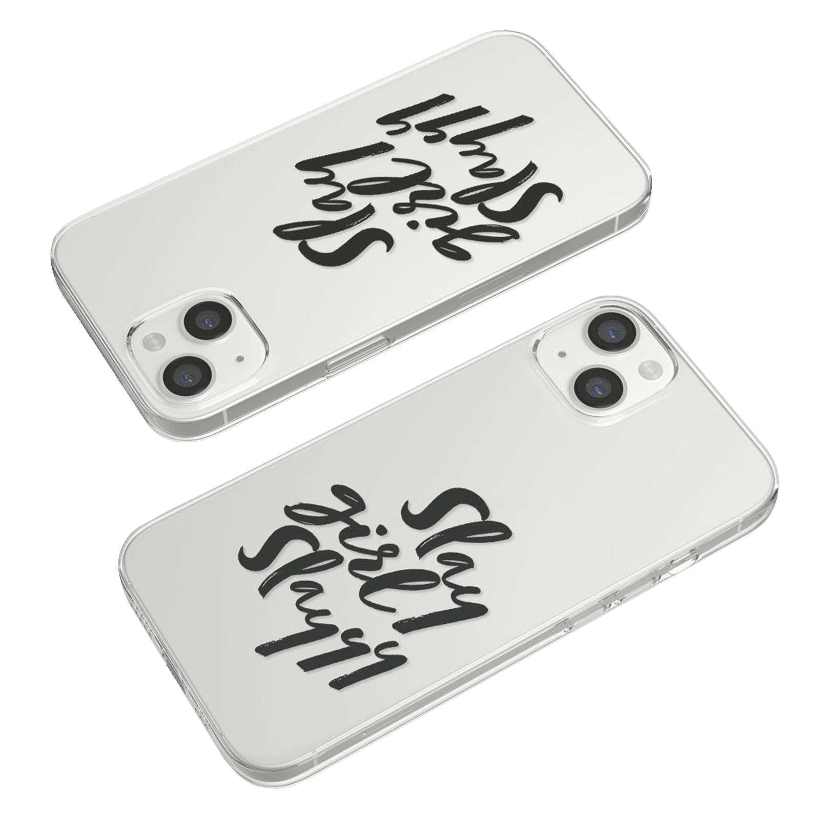 Macmerise Slay Girl Slay Silicone Back Cover for Apple iPhone 14 (Supports Wireless Charging, Clear)_6