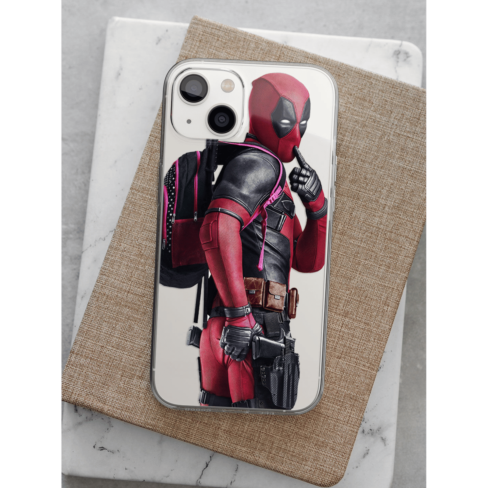 Macmerise Smart Ass Deadpool Silicone Back Cover for Apple iPhone 14 (Supports Wireless Charging, Multi Color) Macmerise Smart Ass Deadpool Silicone Back Cover for Apple iPhone 14 (Supports Wireless Charging, Multi Color)_5