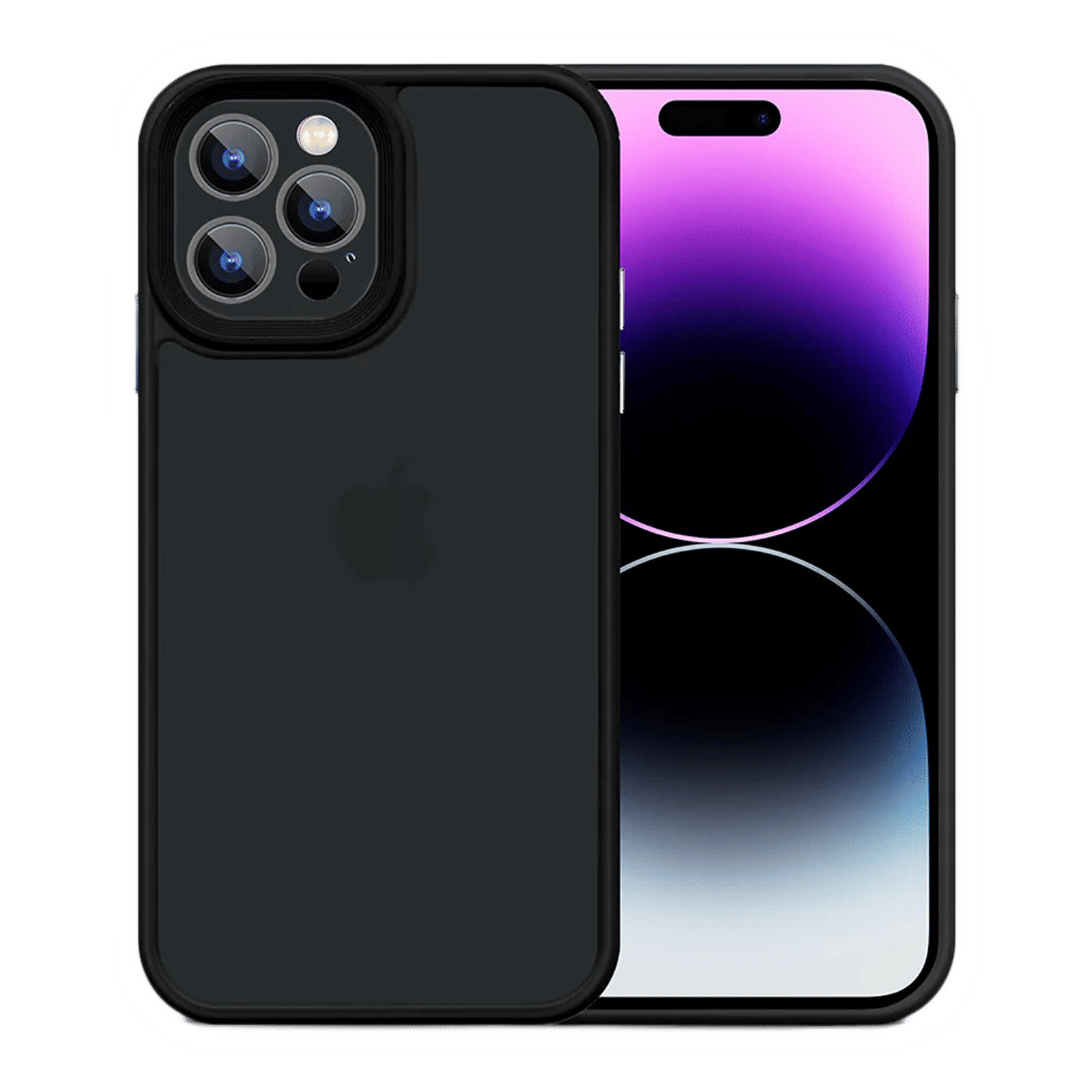 GRIPP Bolt Hard TPU Back Cover for Apple iPhone 14 Pro (Supports Wireless Charging, Black)_1