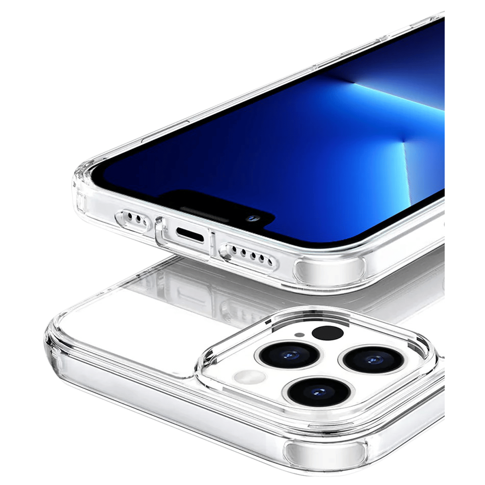 GRIPP Hard Polycarbonate & TPU Back Cover for Apple iPhone 14 Pro Max (Drop Hybrid Protection, Transparent)_5