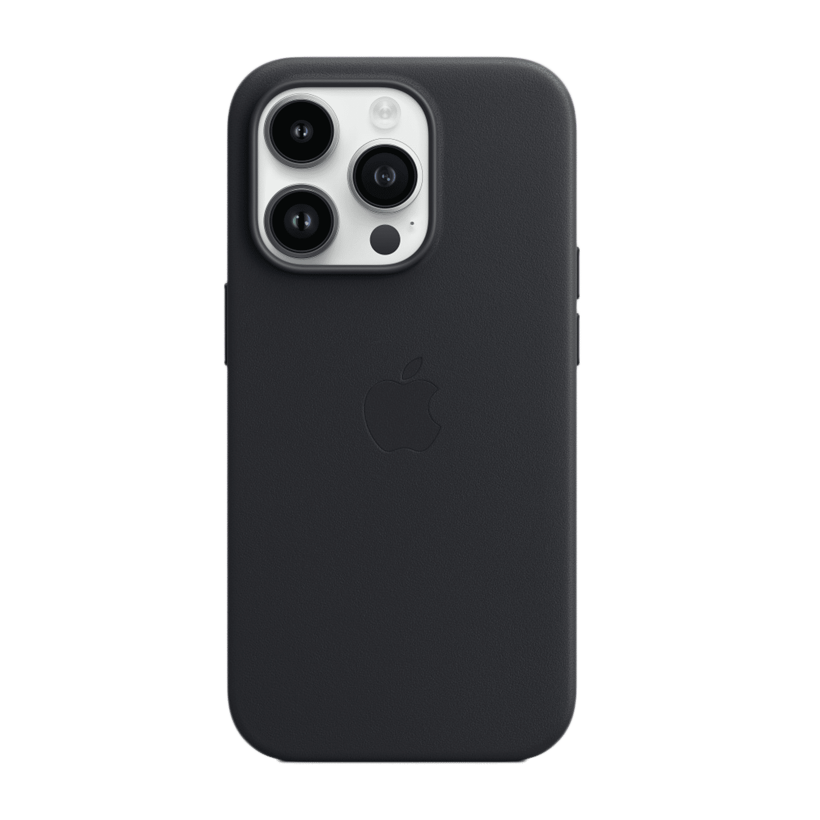 Apple Soft Leather Back Cover for Apple iPhone 14 Pro (MagSafe Charging Support, Midnight)_1