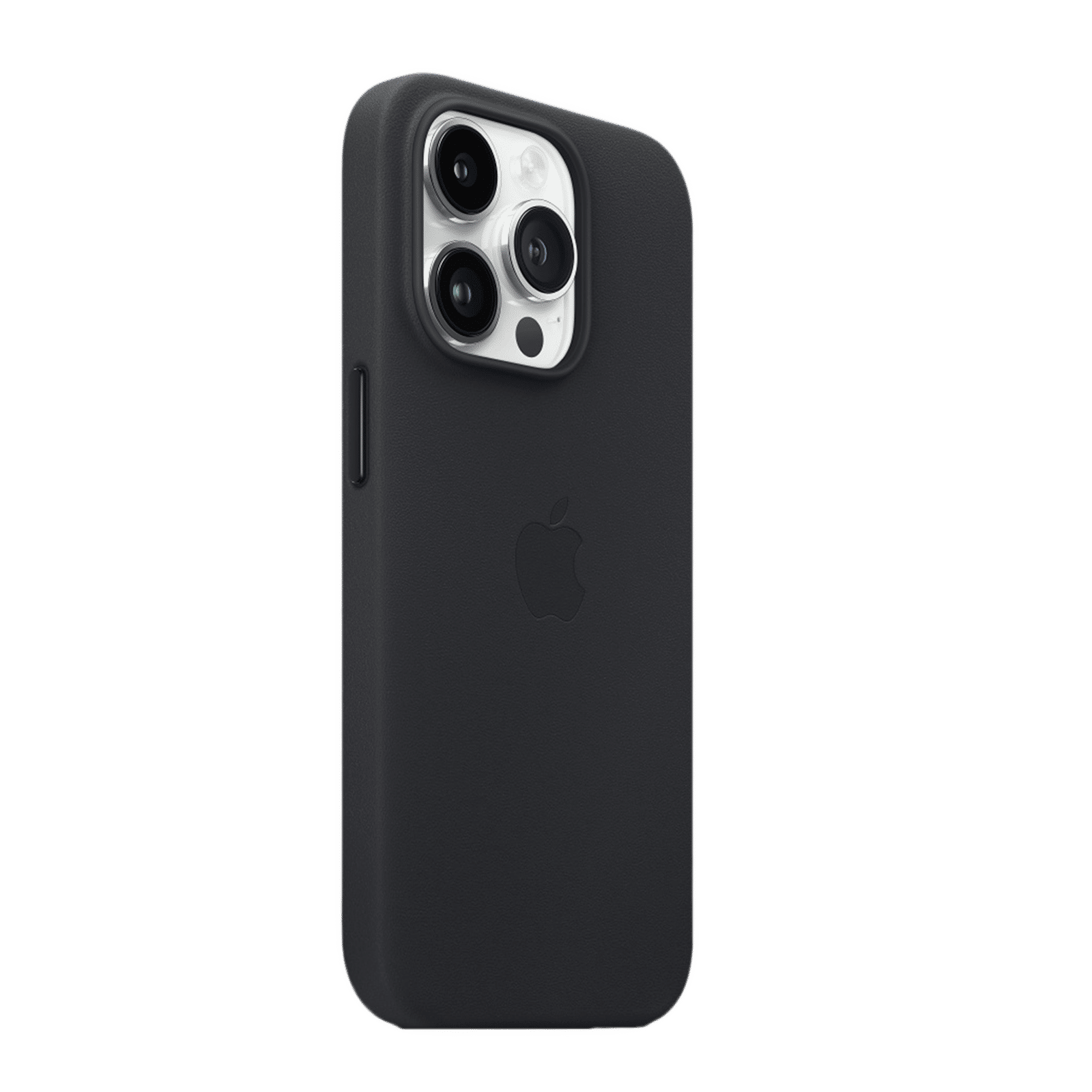Apple Soft Leather Back Cover for Apple iPhone 14 Pro (MagSafe Charging Support, Midnight)_2
