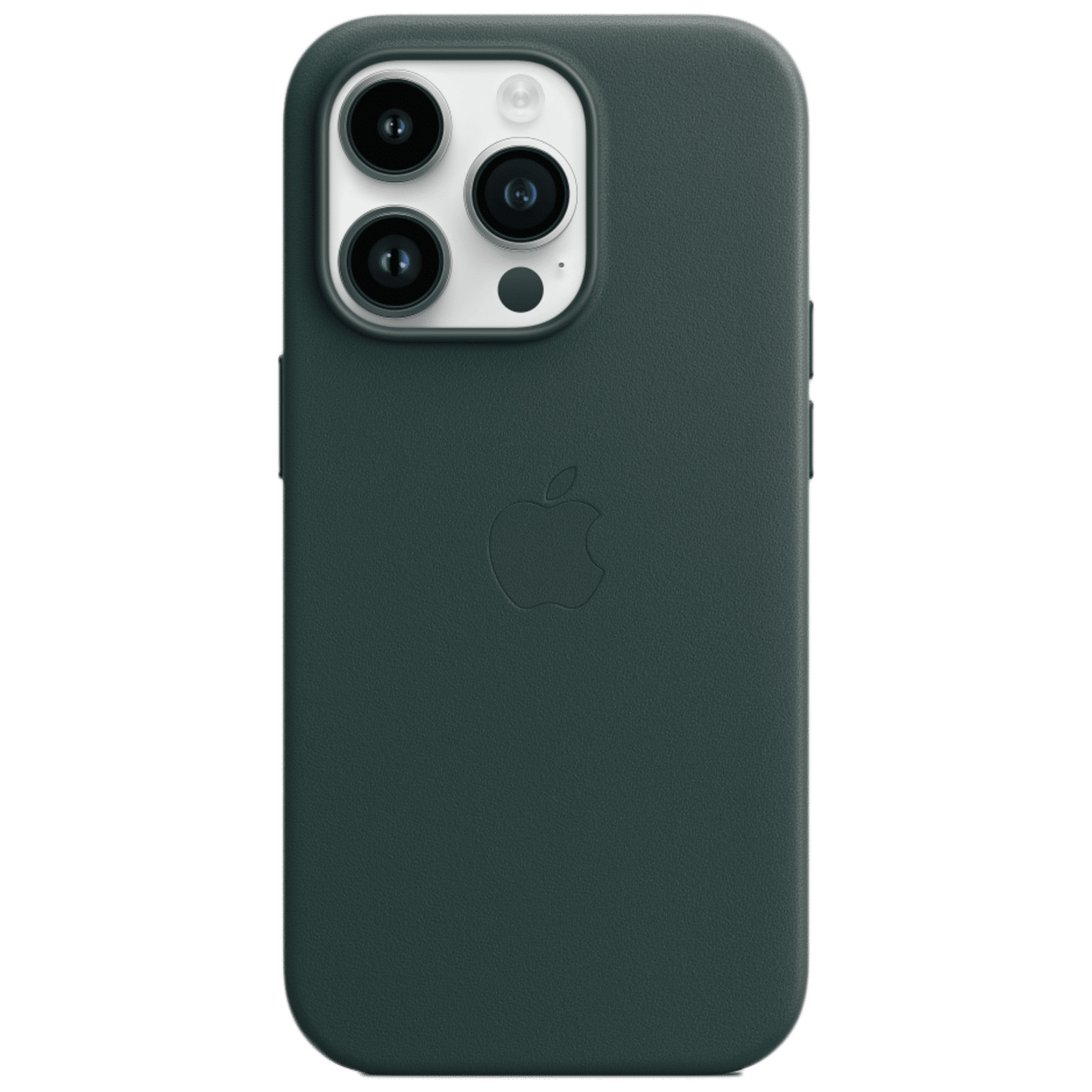 Apple Soft Leather Back Cover for Apple iPhone 14 Pro (MagSafe Charging Support, Forest Green)_1