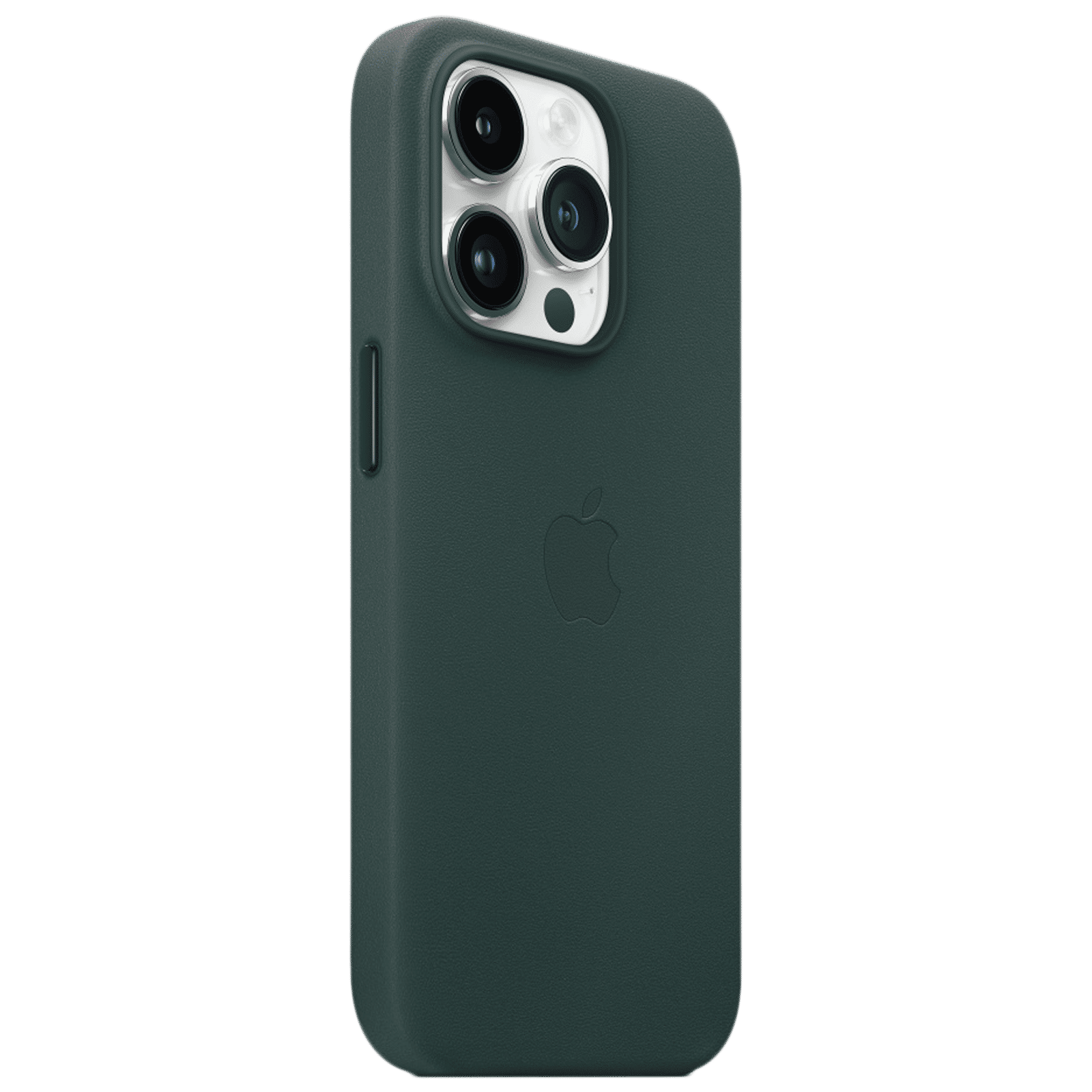 Apple Soft Leather Back Cover for Apple iPhone 14 Pro (MagSafe Charging Support, Forest Green)_2