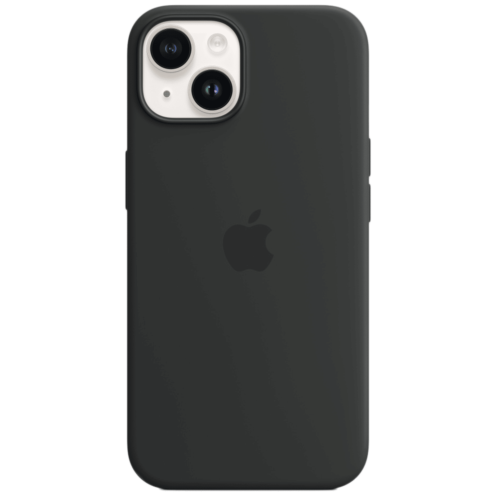 Apple Soft Silicone Back Cover for Apple iPhone 14 (MagSafe Charging Support, Midnight)_1