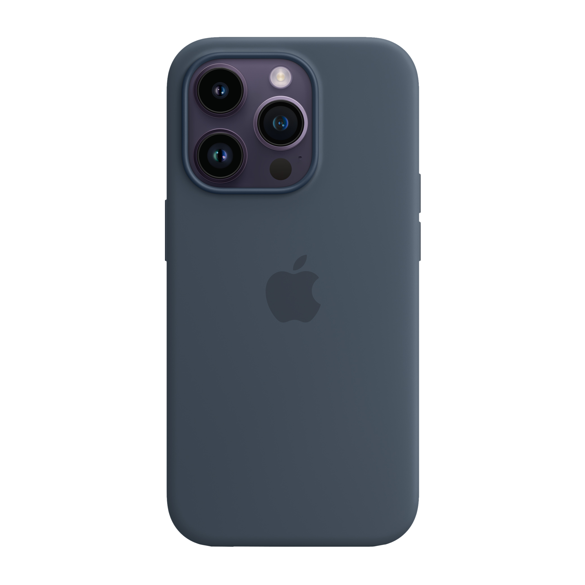 Apple Soft Silicone Back Cover for Apple iPhone 14 Pro (MagSafe Charging Support, Storm Blue) Apple Soft Silicone Back Cover for Apple iPhone 14 Pro (MagSafe Charging Support, Storm Blue)_1