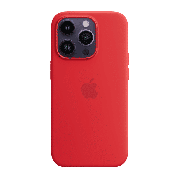 Buy Apple Soft Silicone Back Cover for Apple iPhone 14 Pro (MagSafe Charging Support, (Product) Red) Online - Croma Buy Apple Soft Silicone Back Cover for Apple iPhone 14 Pro (MagSafe Charging Support, (Product) Red) Online - Croma