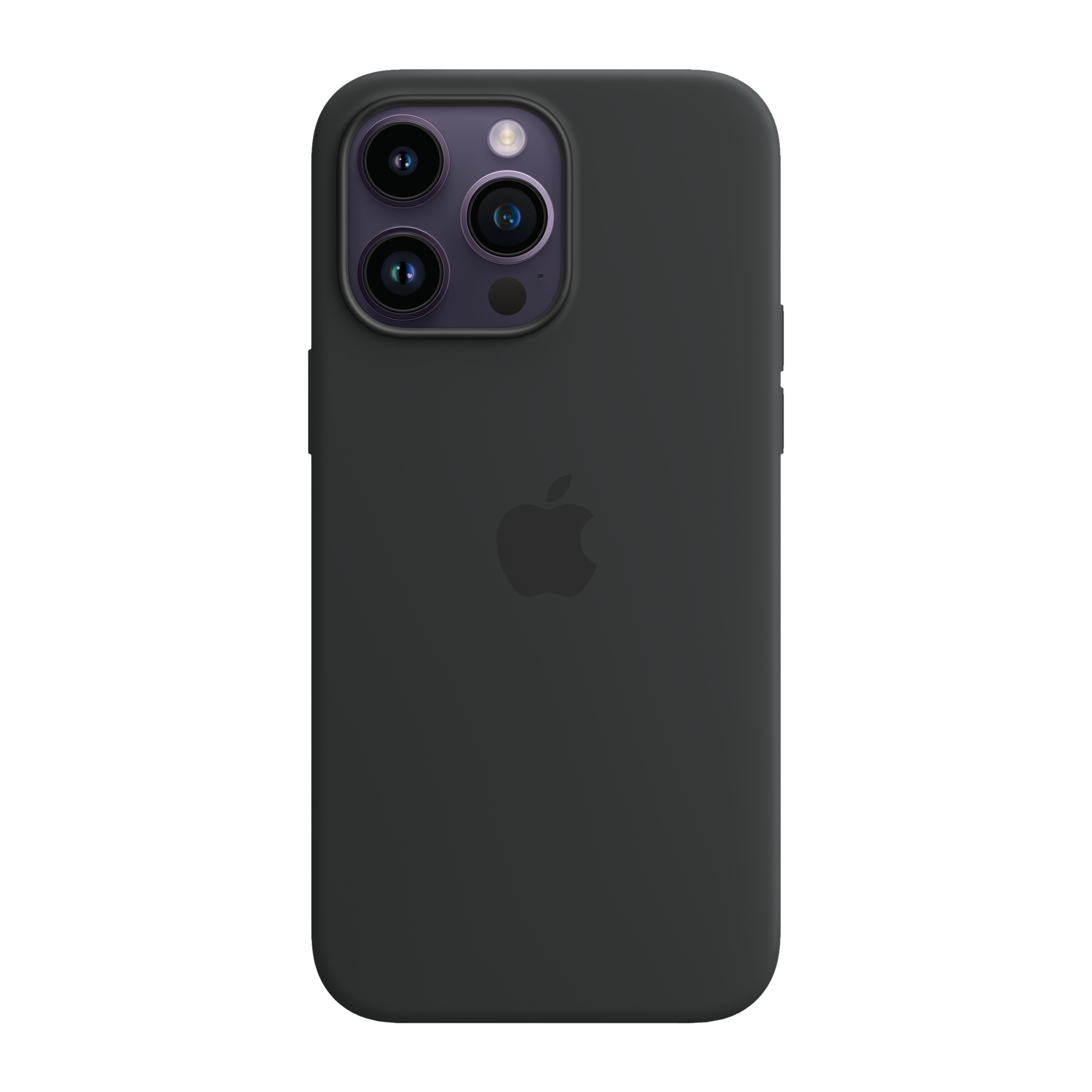 Apple Soft Silicone Back Cover for Apple iPhone 14 Pro Max (MagSafe Charging Support, Midnight)_1