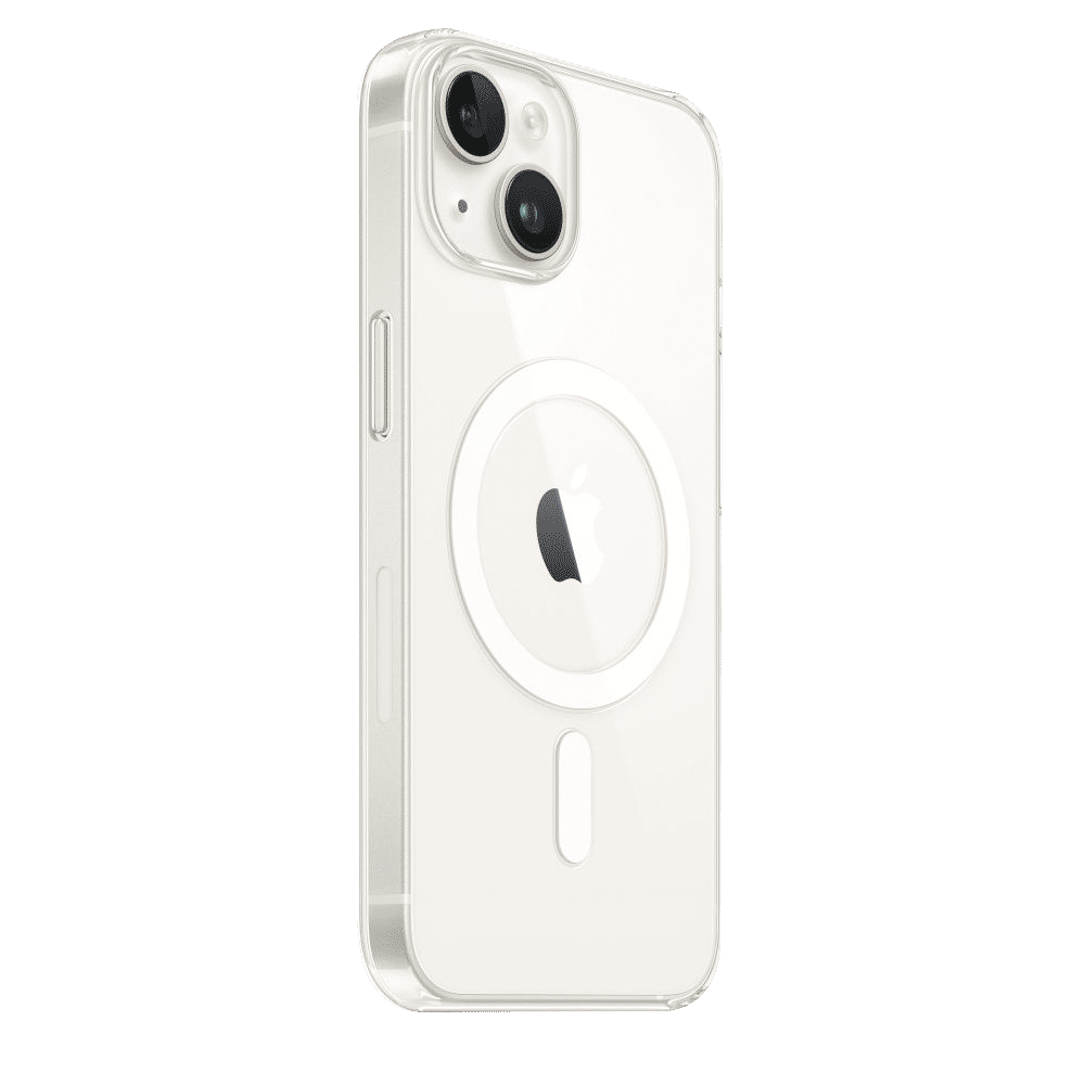 Apple Polycarbonate Back Cover for Apple iPhone 14 (Built-in Magnets, Clear)_2