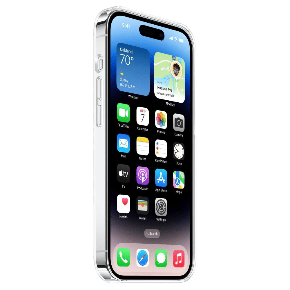 Apple Polycarbonate Back Cover for Apple iPhone 14 Pro Max (Built-in Magnets, Clear)_2