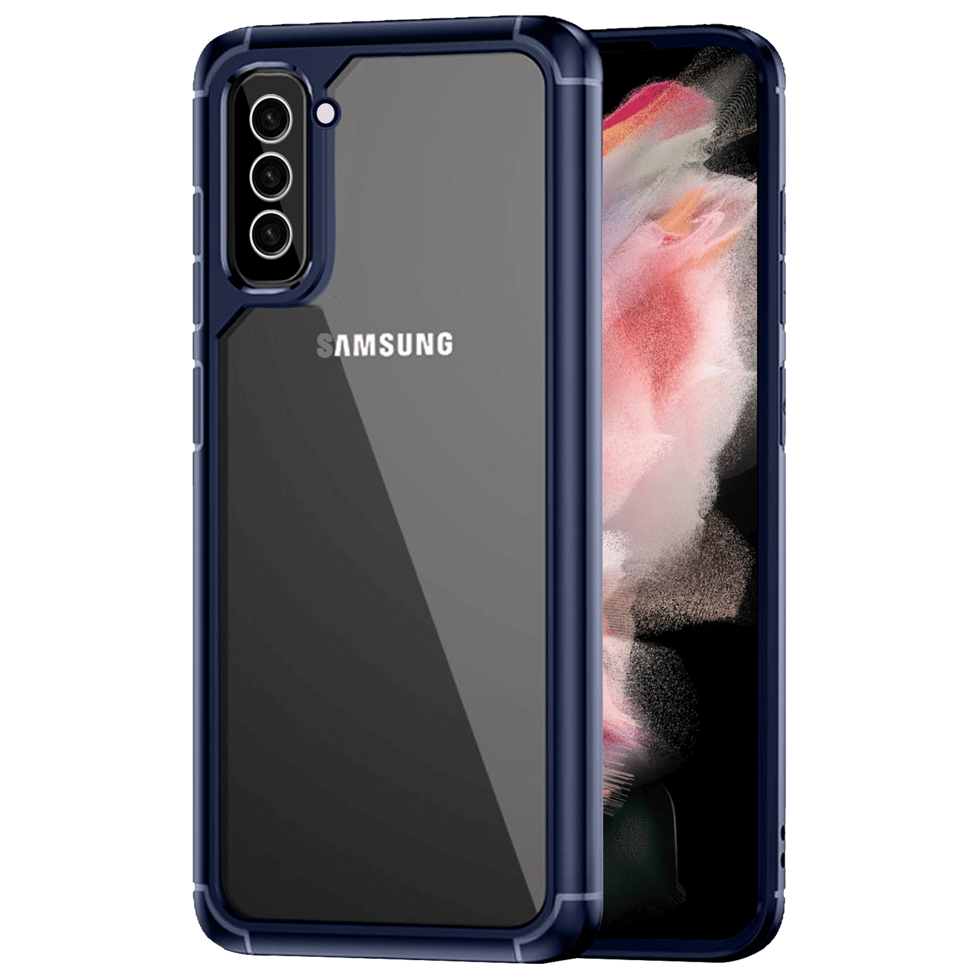 Inbase Geo Armor Back Cover for SAMSUNG Galaxy S23+ (Air Cushion Technology, Dark Blue)_1