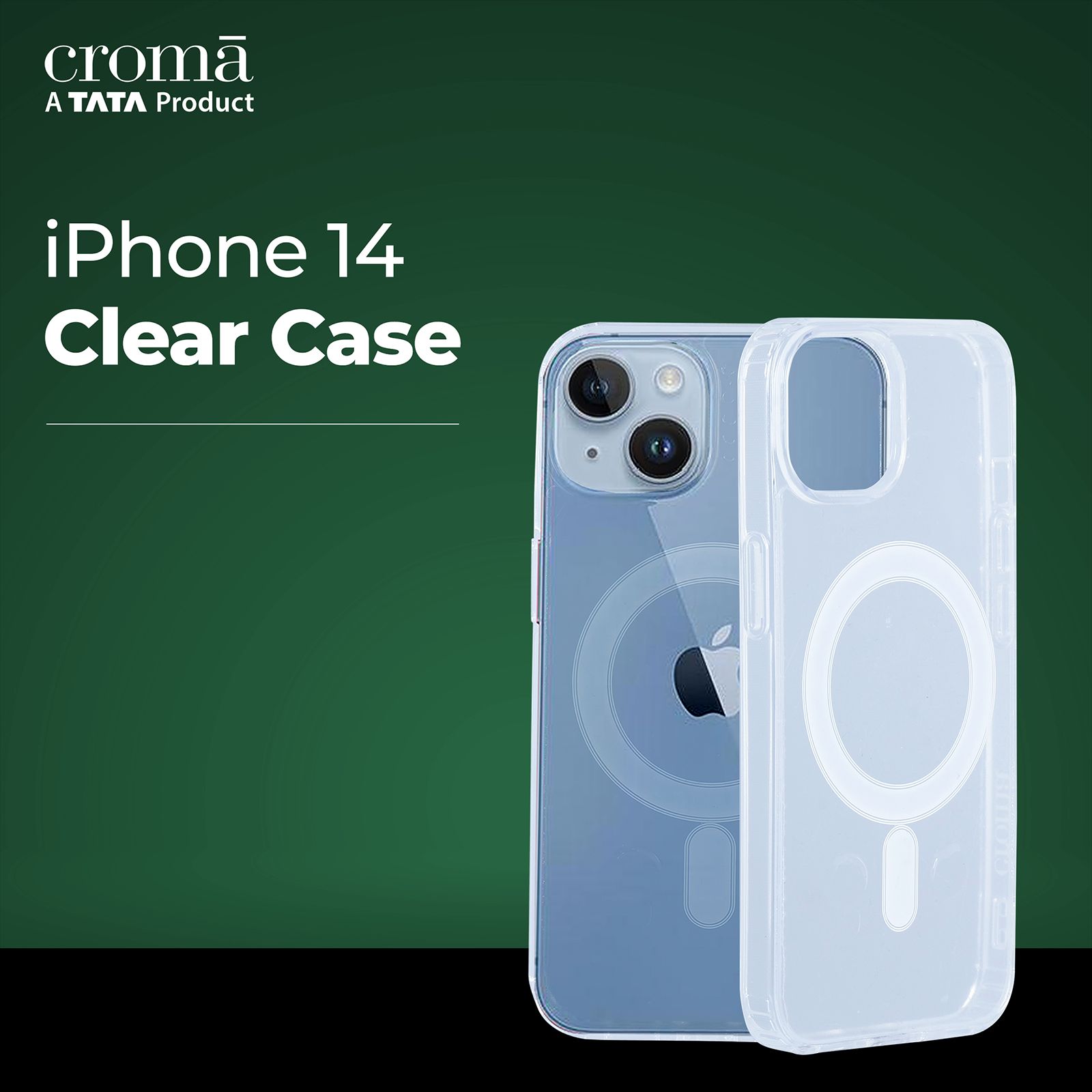 Croma Soft Back Case for Apple iPhone 14 (Apple Compatible, Transparent) Croma Soft Back Case for Apple iPhone 14 (Apple Compatible, Transparent)_6
