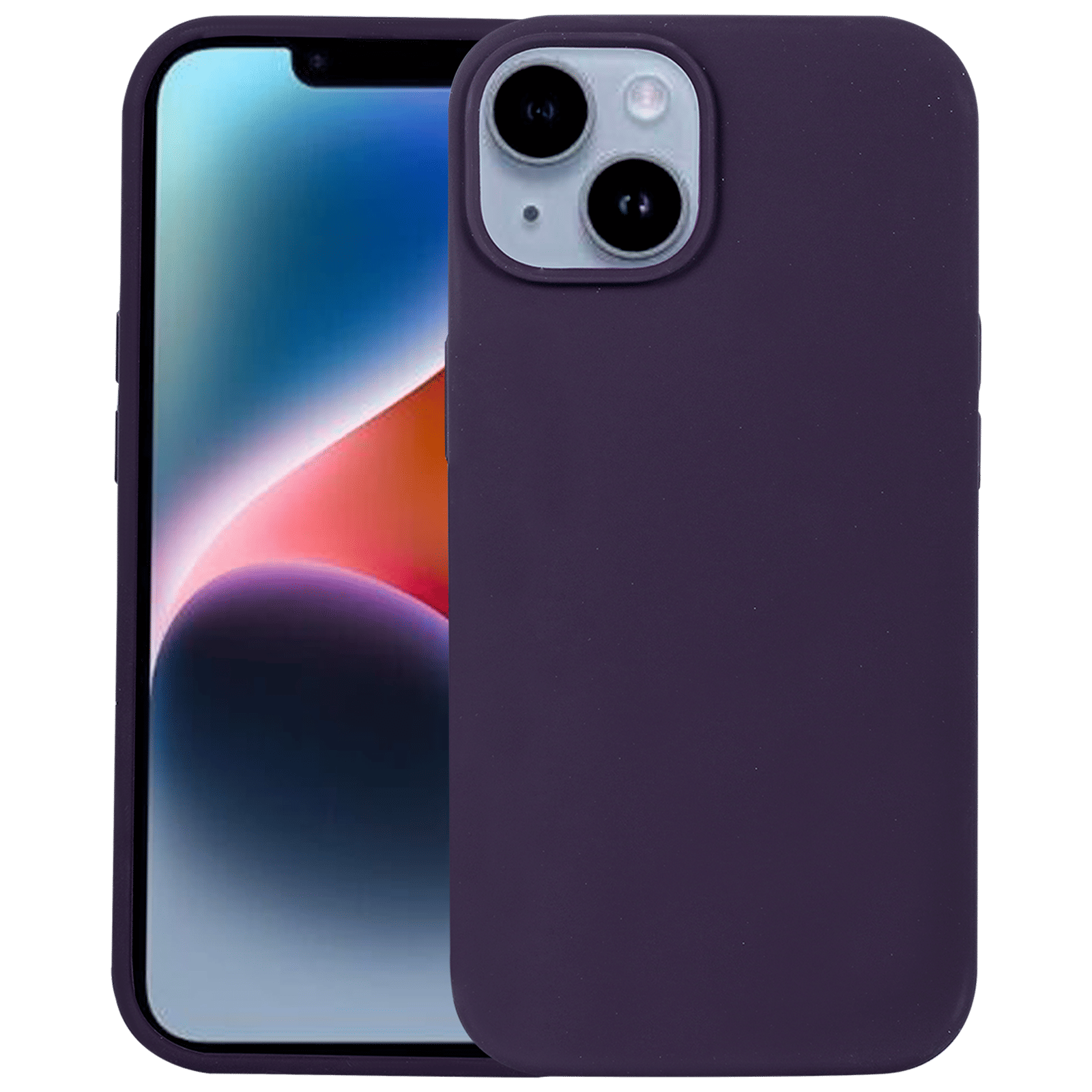 Croma Soft Silicone Back Case for Apple iPhone 14 (Apple Compatible, Purple) Croma Soft Silicone Back Case for Apple iPhone 14 (Apple Compatible, Purple)_1