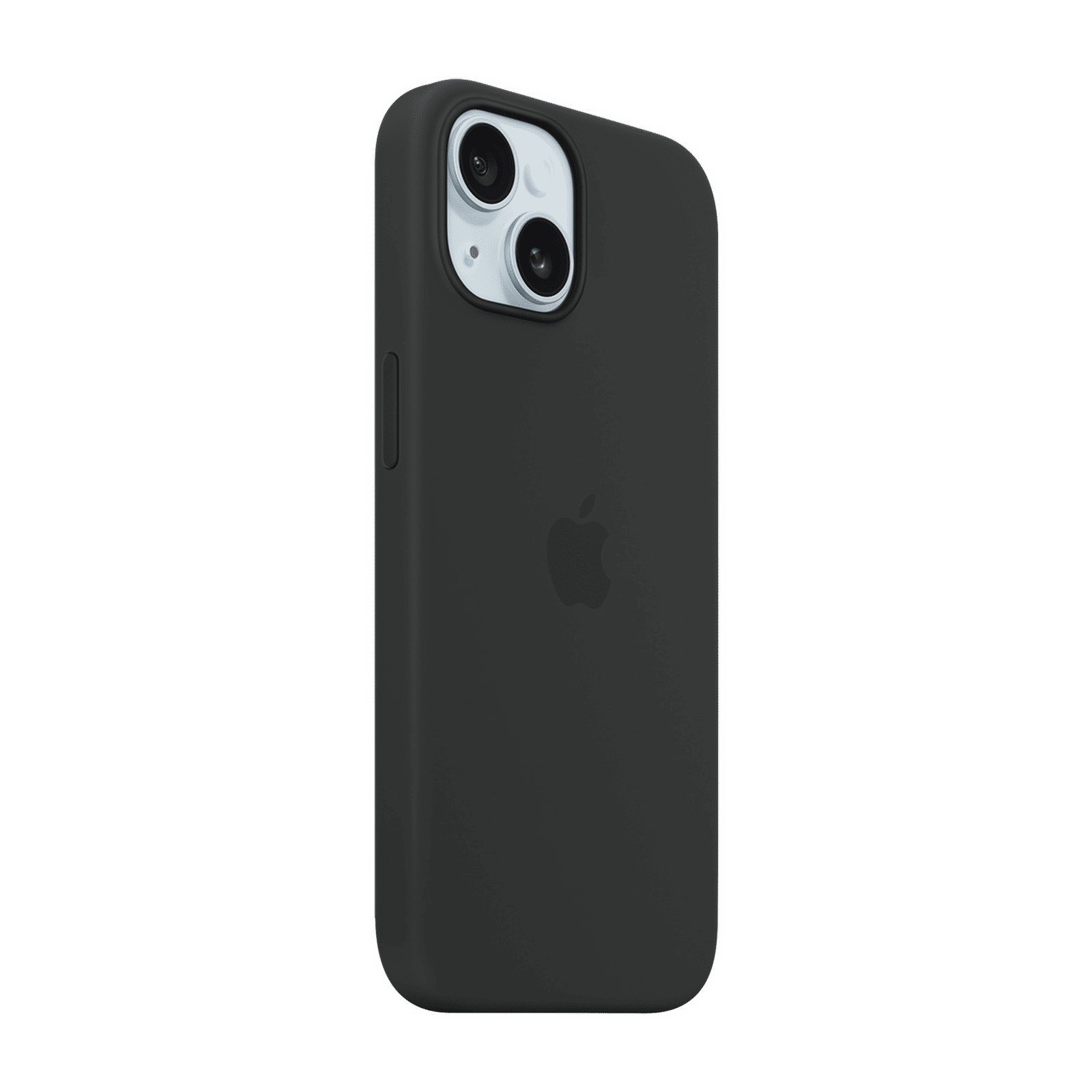 Apple Soft Silicone Back Cover for Apple iPhone 15 (MagSafe Charging Support, Black)_6