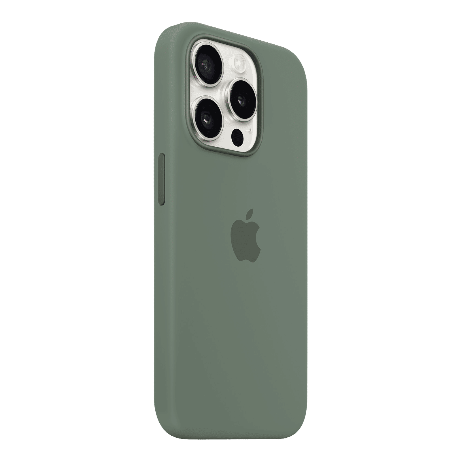 Apple Soft Silicone Back Cover for Apple iPhone 15 Pro (MagSafe Charging Support, Cypress)_5