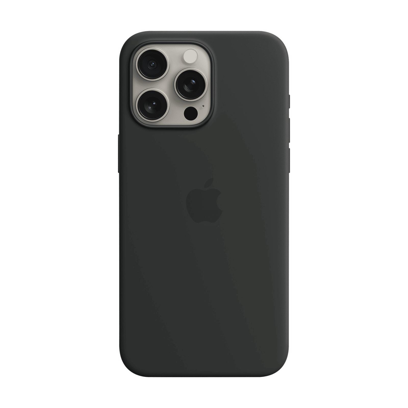 Apple Soft Silicone Back Cover for Apple iPhone 15 Pro Max (MagSafe Charging Support, Black) Apple Soft Silicone Back Cover for Apple iPhone 15 Pro Max (MagSafe Charging Support, Black)_1