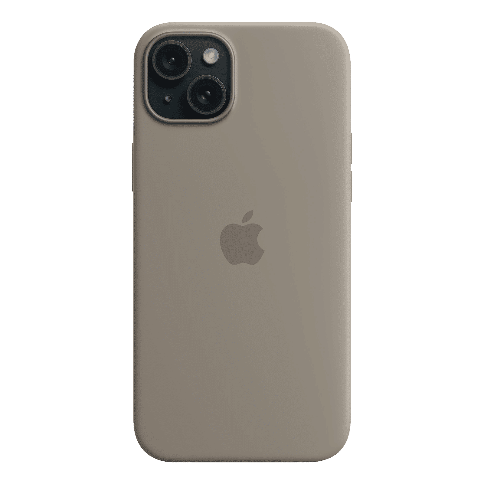 Apple Soft Silicone Back Cover for Apple iPhone 15 Plus (Supports Wireless Charging, Clay)_5