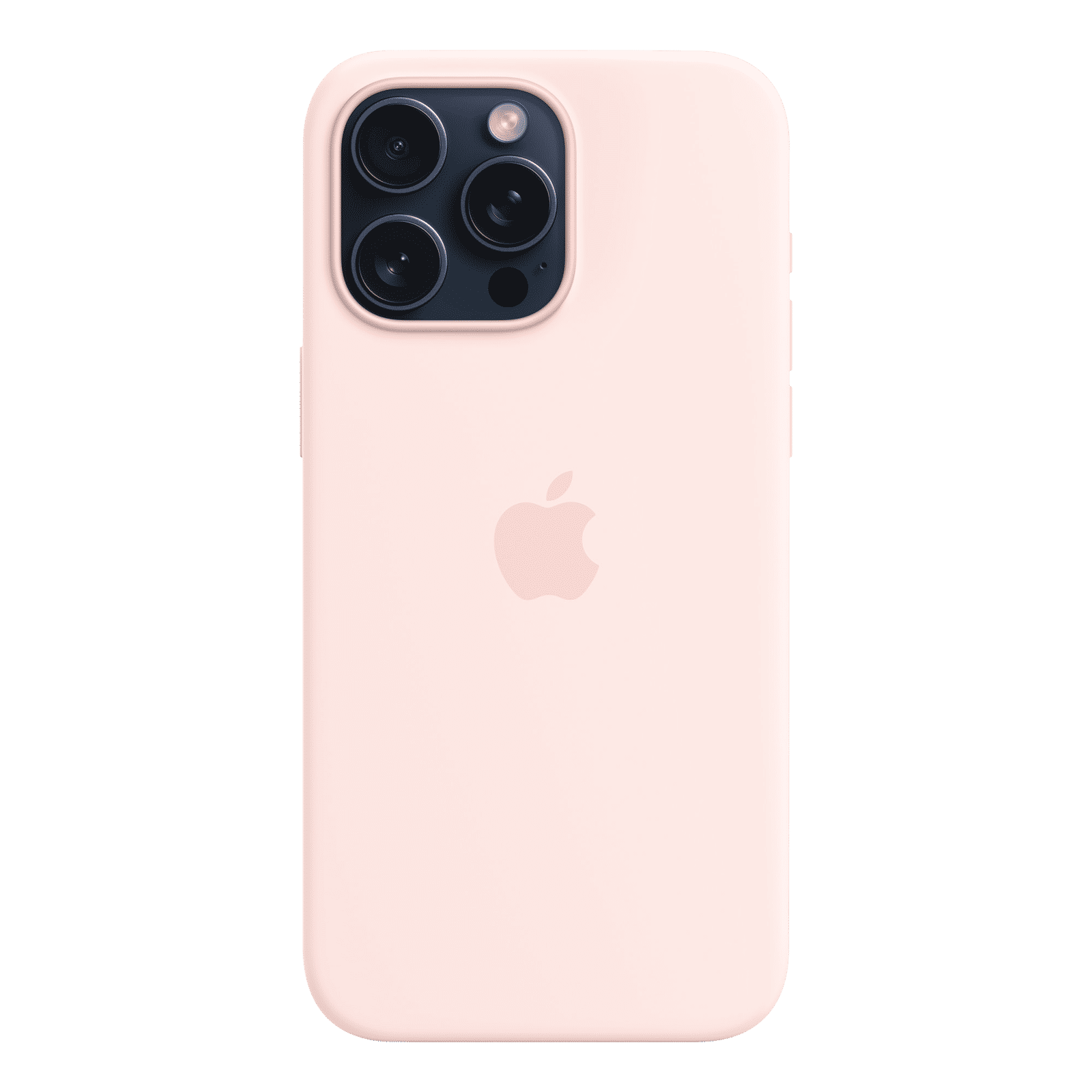 Apple Soft Silicone Back Cover for Apple iPhone 15 Pro Max (MagSafe Charging Support, Light Pink)_2
