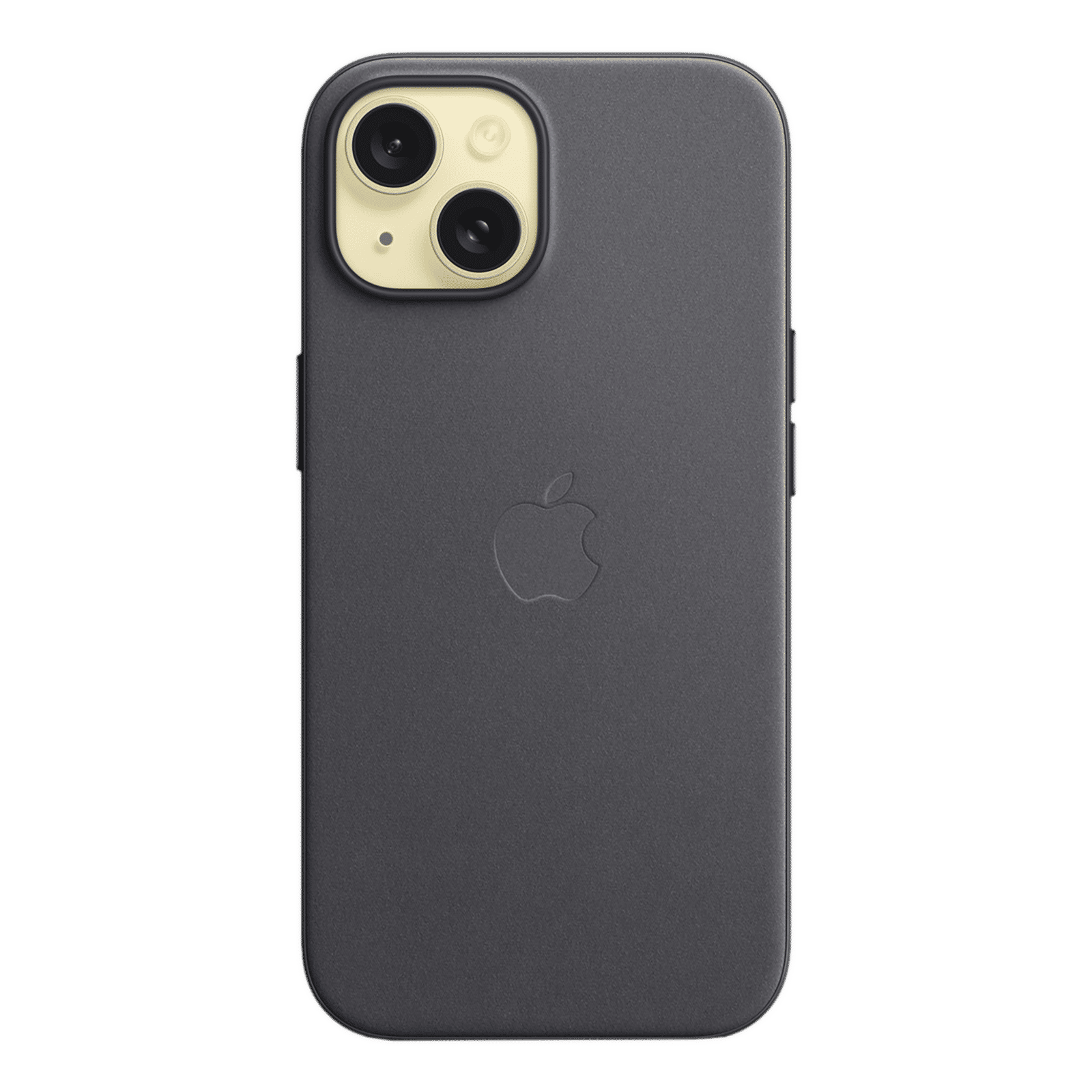 Apple Soft FineWoven Back Cover for Apple iPhone 15 (MagSafe Charging Support, Black)_3