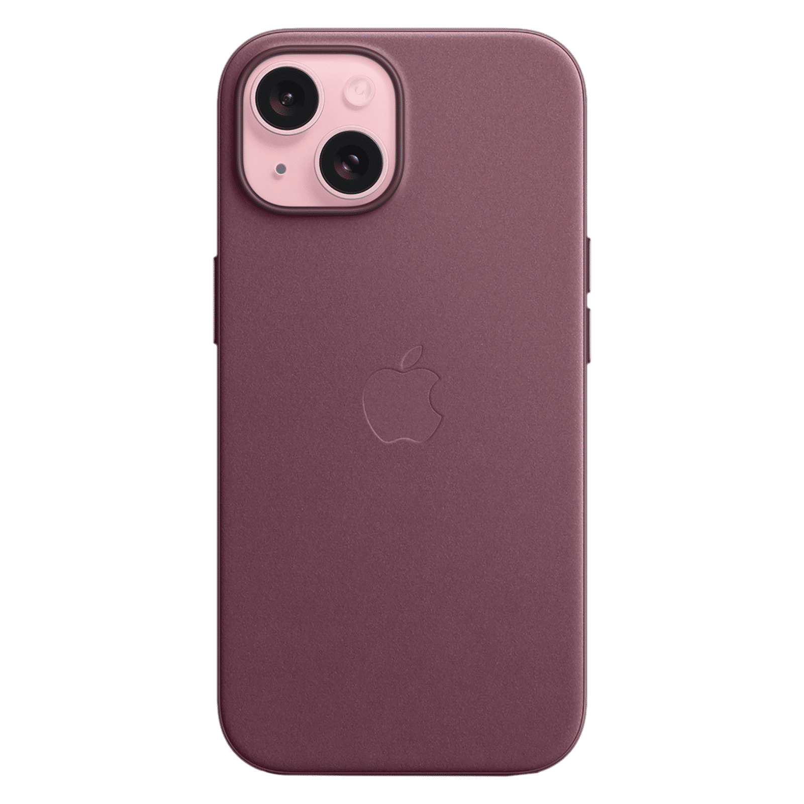 Apple Soft FineWoven Back Cover for Apple iPhone 15 (MagSafe Charging Support, Mulberry)_2