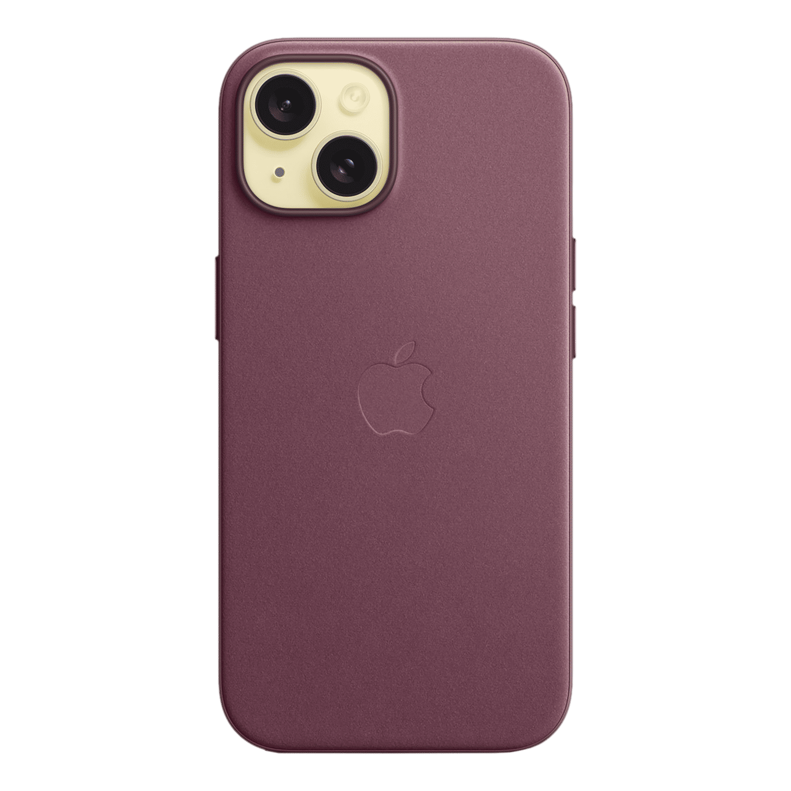 Apple Soft FineWoven Back Cover for Apple iPhone 15 (MagSafe Charging Support, Mulberry)_3