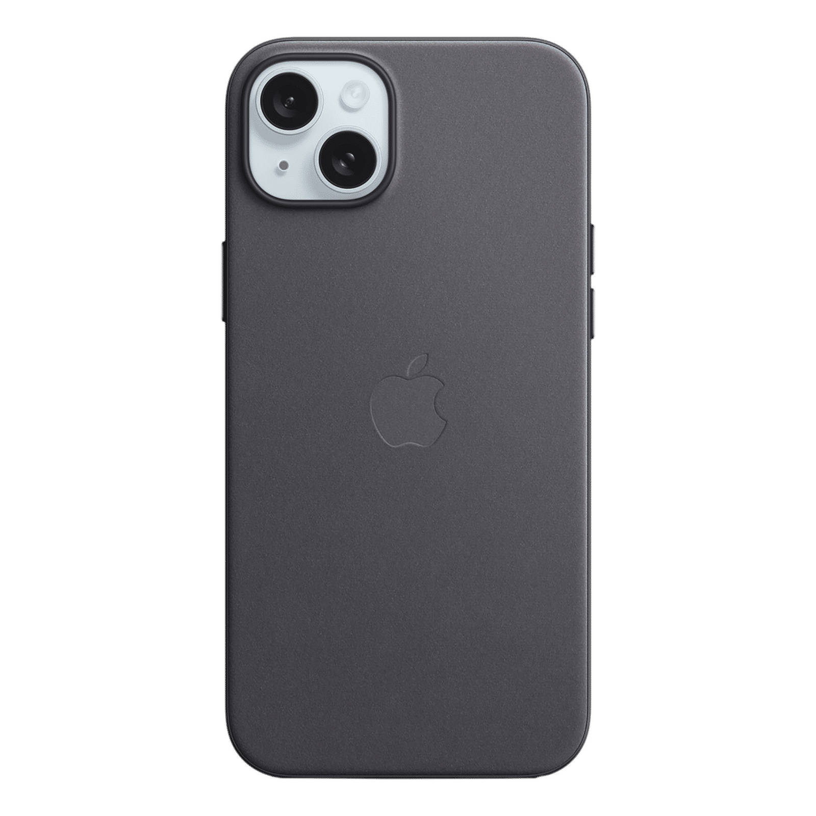 Apple Soft FineWoven Back Cover for Apple iPhone 15 Plus (MagSafe Charging Support, Black)_1