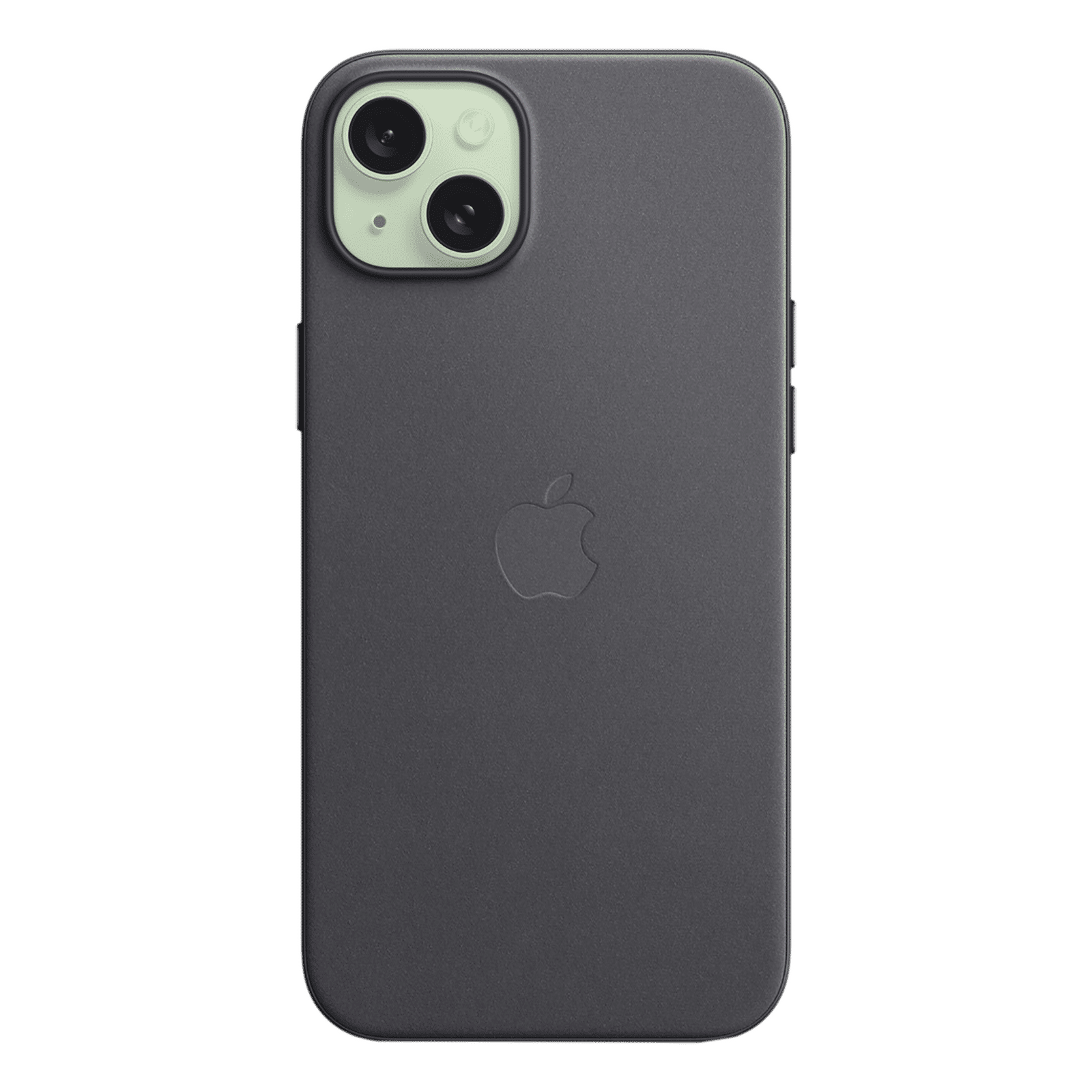 Apple Soft FineWoven Back Cover for Apple iPhone 15 Plus (MagSafe Charging Support, Black)_4