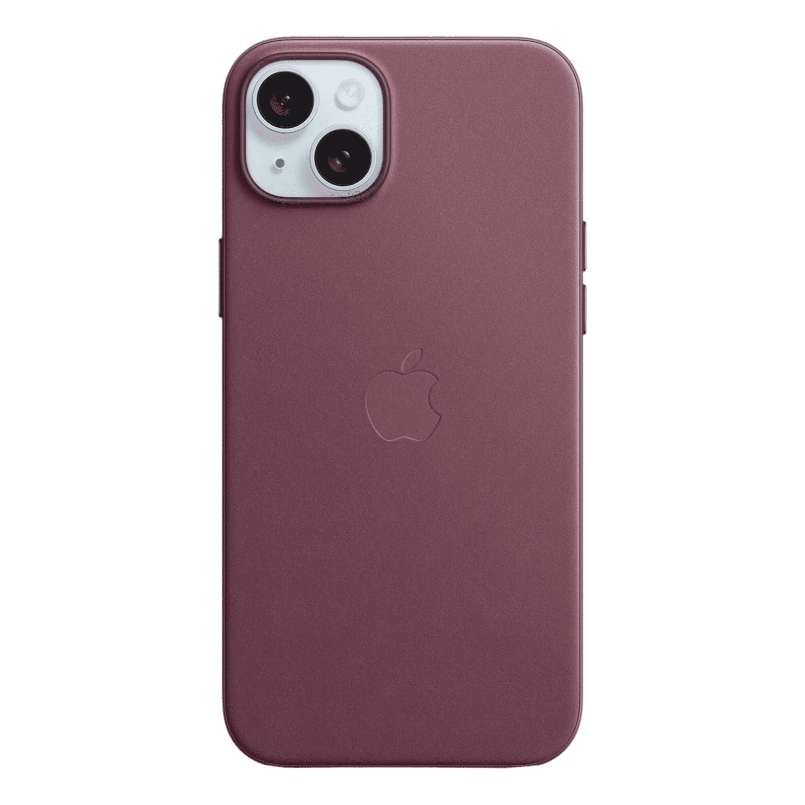 Apple Soft FineWoven Back Cover for Apple iPhone 15 Plus (MagSafe Charging Support, Mulberry)_1