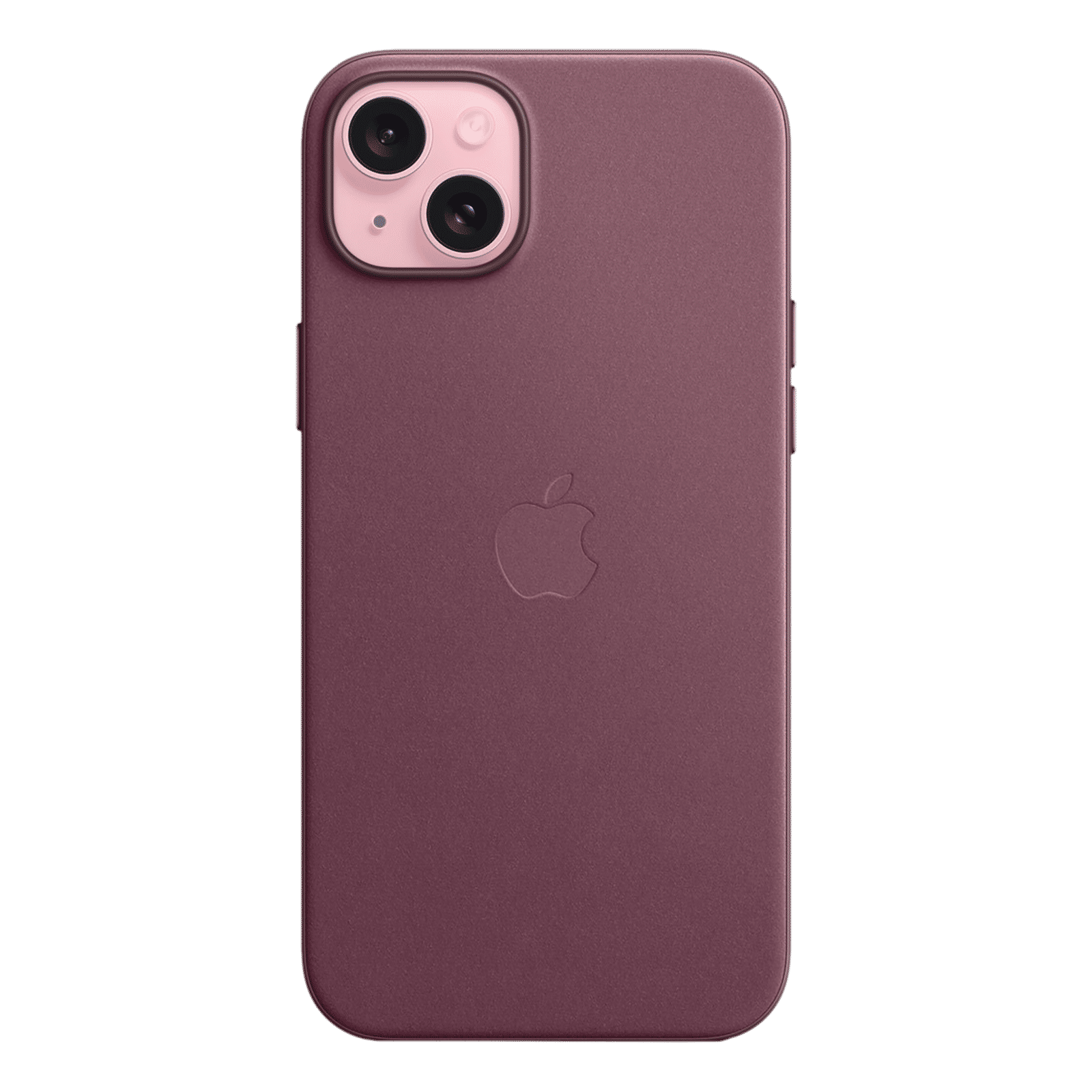 Apple Soft FineWoven Back Cover for Apple iPhone 15 Plus (MagSafe Charging Support, Mulberry)_2